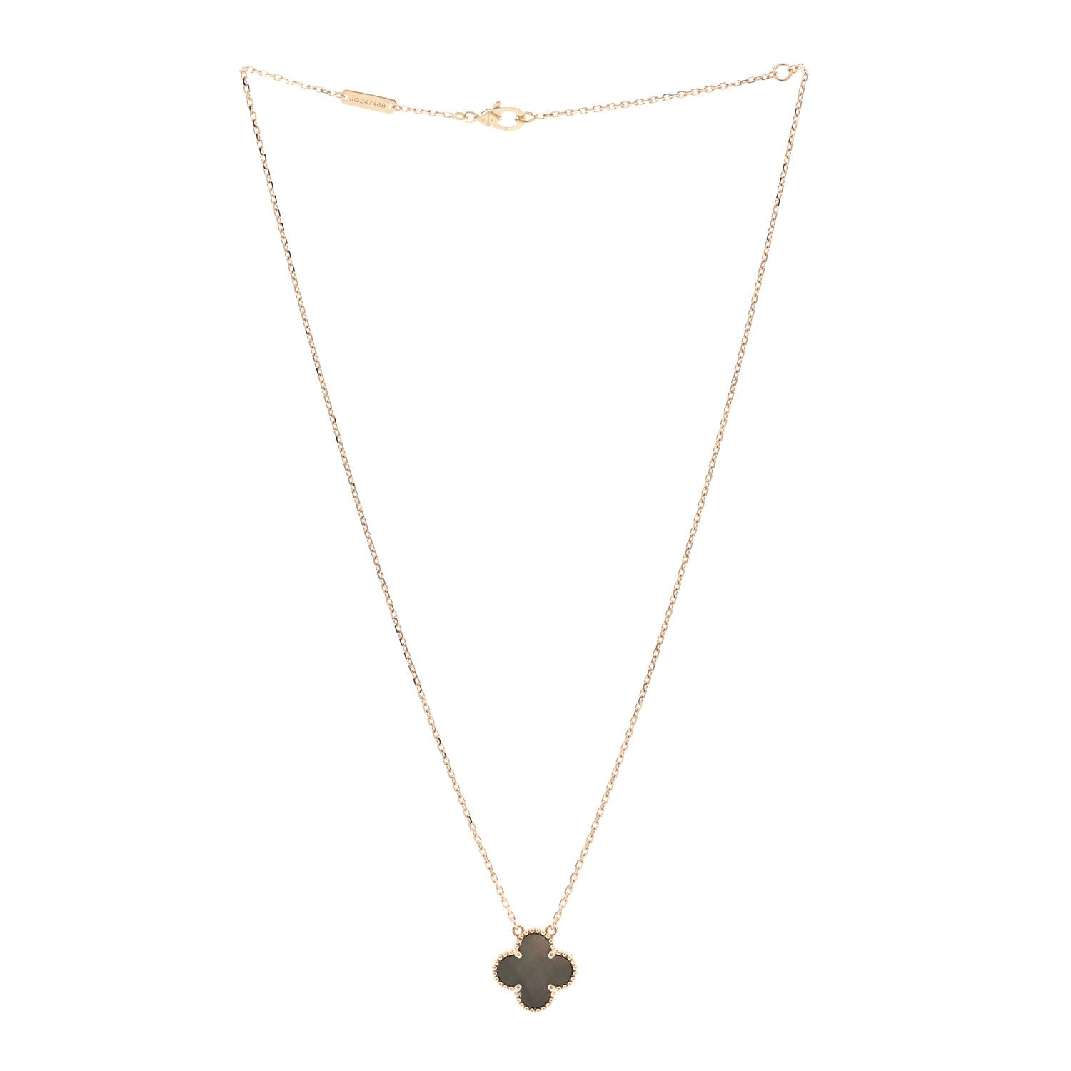 ヴァンクリーフ＆アーペル ヴィンテージアルハンブラ ペンダントネックレス マザーオブパール 18K ローズゴールド VAN CLEEF & ARPELS VINTAGE ALHAMBRA PENDANT NECKLACE MOTHER OF PEARL 18K ROSE GOLD