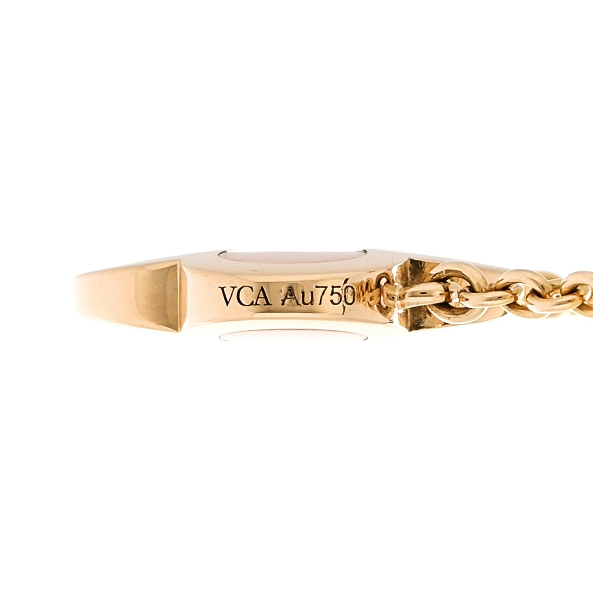 Van Cleef & Arpels Pure Alhambra Pendant Necklace Mother-of-Pearl 18K Yellow Gold