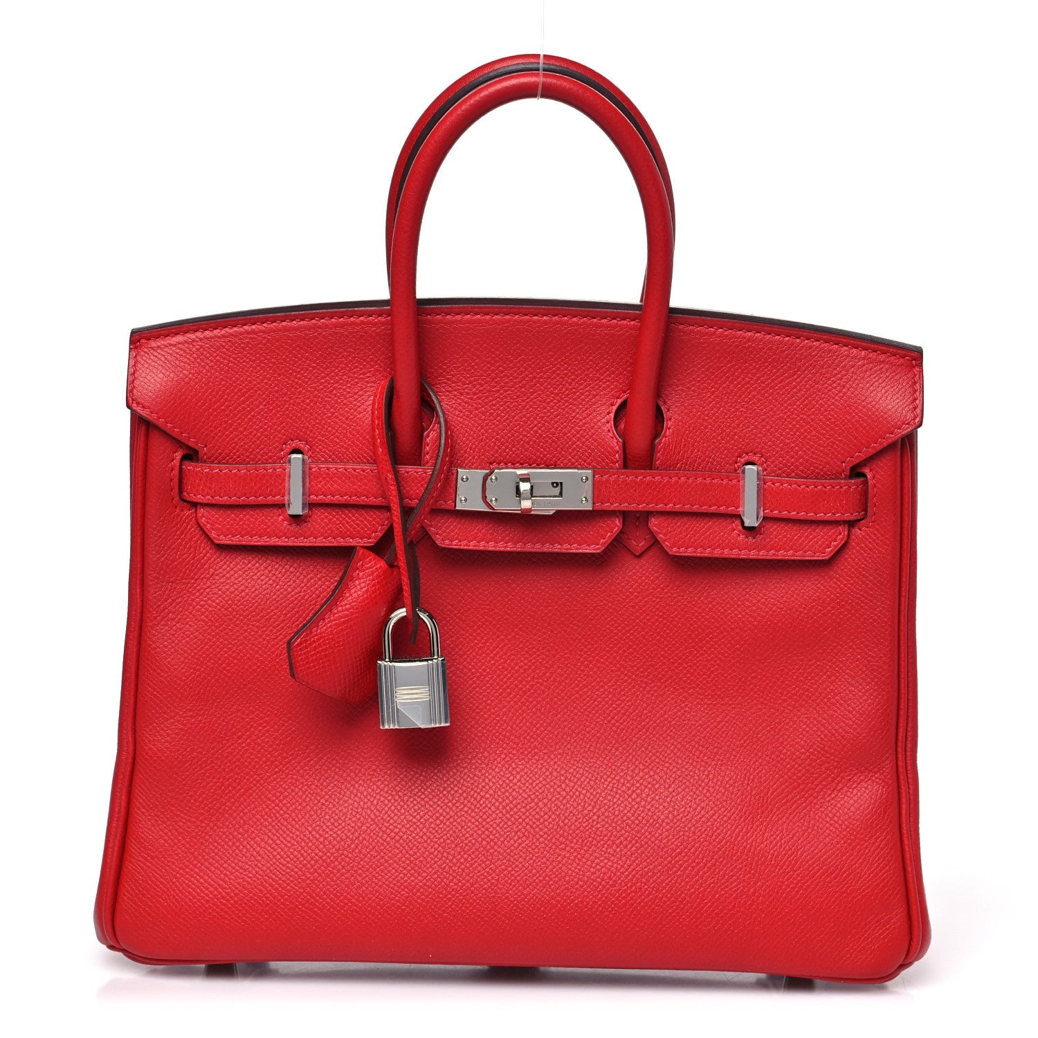 エルメス バーキン 25 Rouge Casaque エプソン シルバー金具 HERMES BIRKIN 25 ROUGE CASAQUE EPSOM SILVER HARDWARE