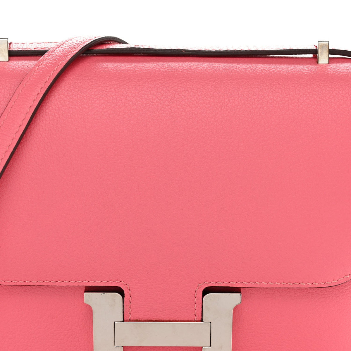 エルメス ミニコンスタンス 18 Rose Azalee エバーカラー シルバー金具 HERMES MINI CONSTANCE 18 ROSE AZALEE EVERCOLOR SILVER HARDWARE