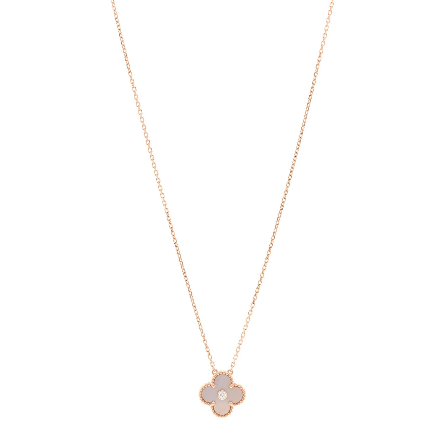 ヴァンクリーフ＆アーペル ヴィンテージアルハンブラ ペンダントネックレス マルチカラー 18K ローズゴールド VAN CLEEF & ARPELS VINTAGE ALHAMBRA PENDANT NECKLACE MULTICOLOR 18K ROSE GOLD