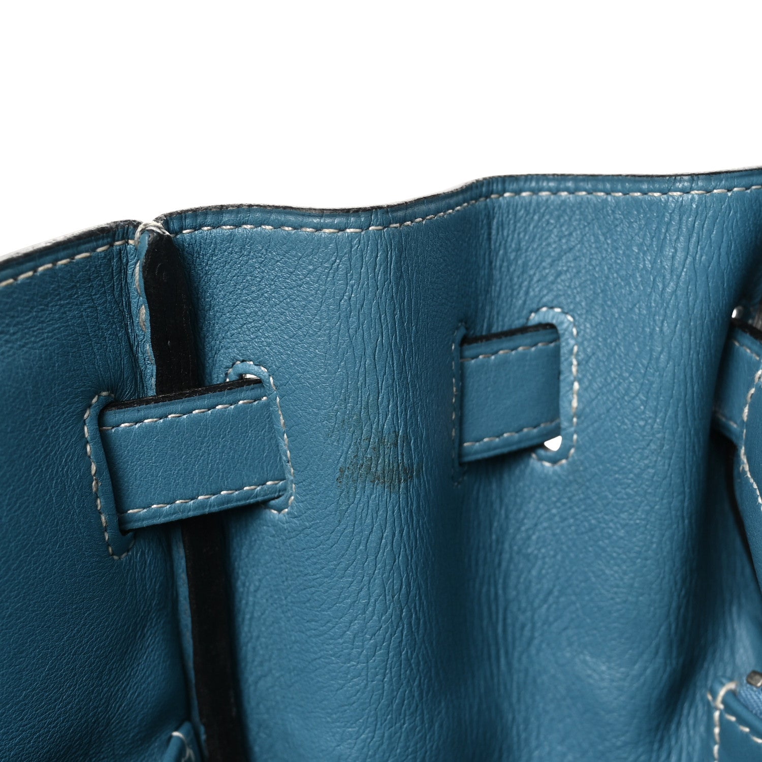 HERMES KELLY 35 RETOURNE BLEU JEAN SWIFT SILVER HARDWARE