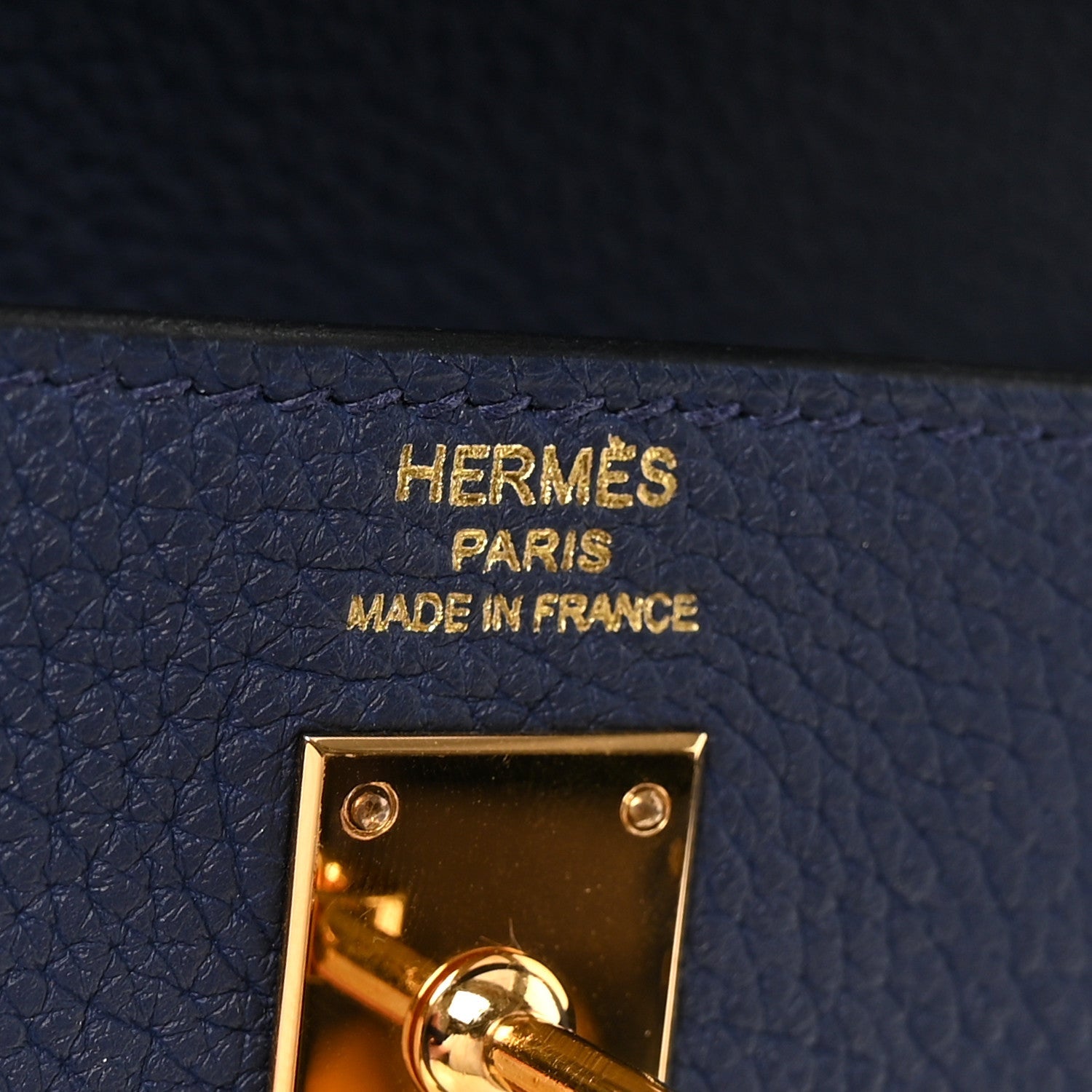 エルメス ケリー 25 内縫い Bleu Saphir トゴ ゴールド金具 HERMES KELLY 25 RETOURNE BLEU SAPHIR TOGO GOLD HARDWARE