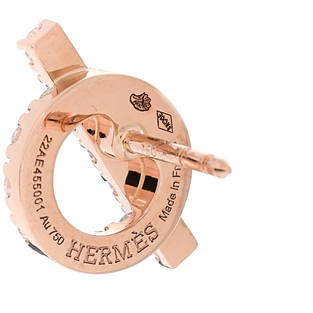 エルメス フィネス ピアス 18K ローズゴールド ダイヤモンド HERMES FINESSE EARRINGS 18K ROSE GOLD DIAMOND