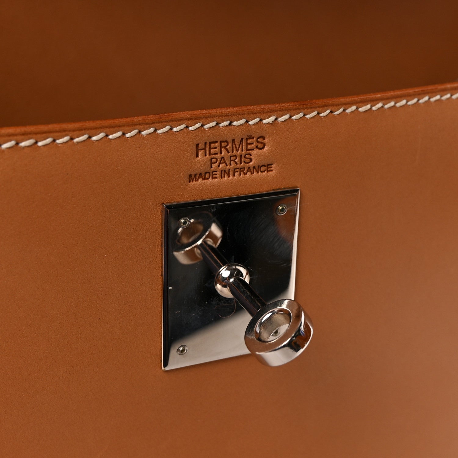 エルメス ケリー32 外縫い Natural シャモニー シルバー金具 HERMES KELLY32 SELLIER NATURAL CHAMONIX SILVER HARDWARE