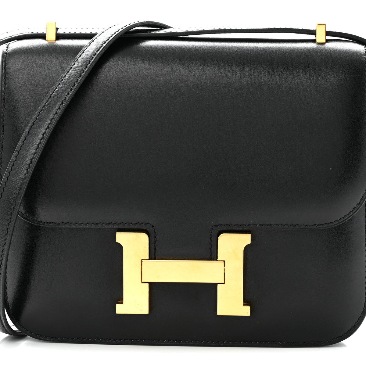 エルメス ミニコンスタンス 18 Black ボックス ゴールド金具 HERMES MINI CONSTANCE 18 BLACK BOX GOLD HARDWARE