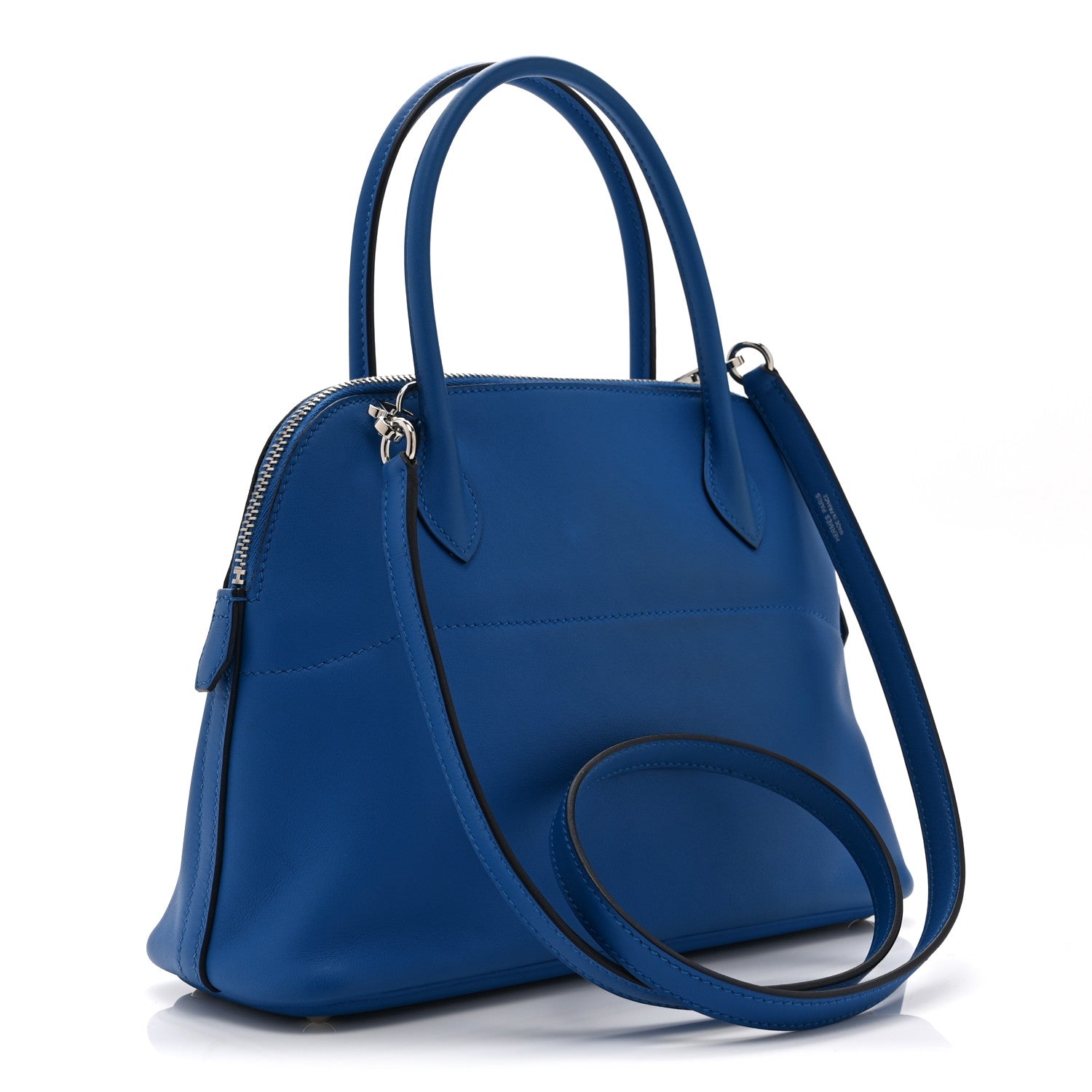 エルメス ボリード 27 Bleu Zellige スイフト シルバー金具 HERMES