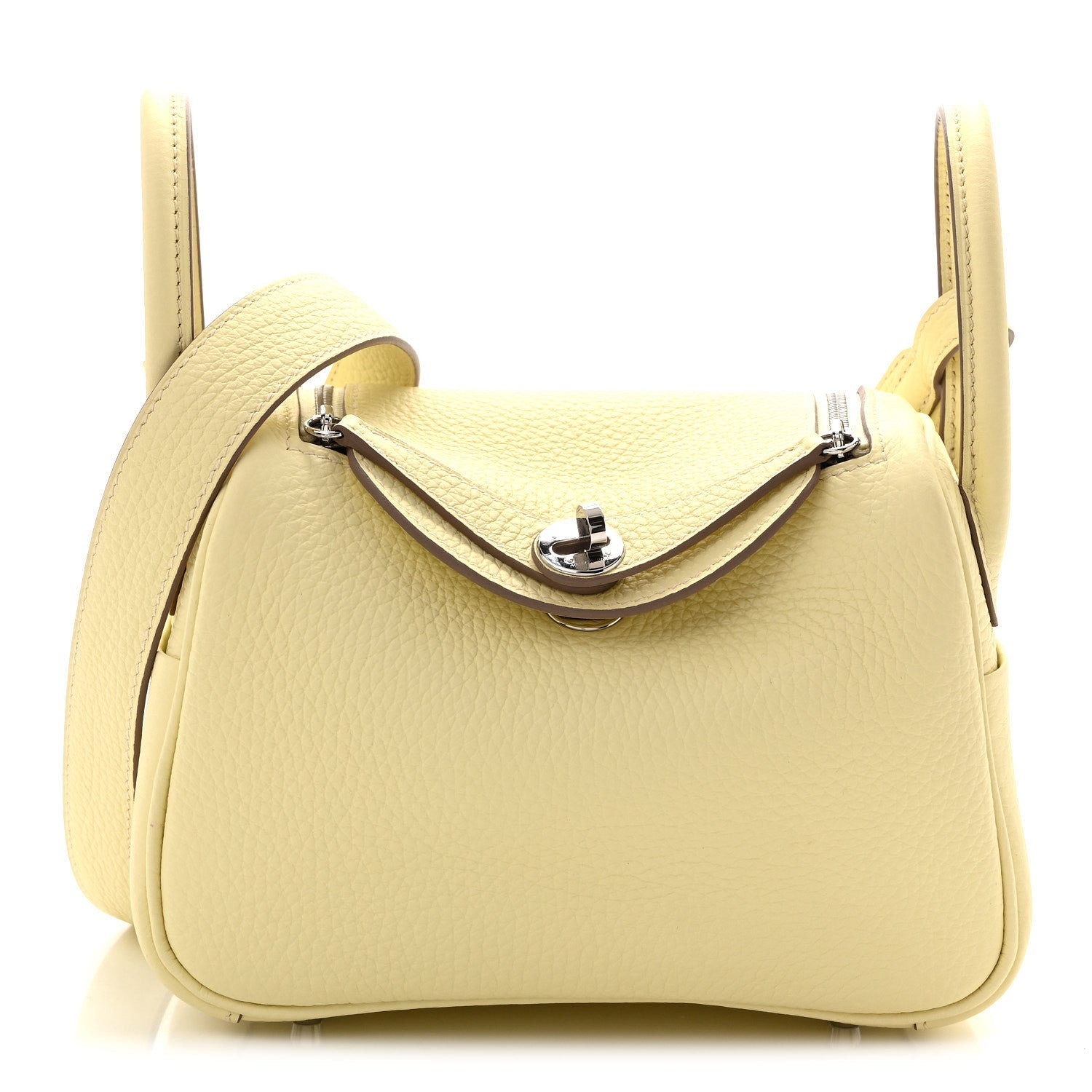 エルメス リンディ 20 Jaune Milton トリヨンクレマンス シルバー金具 HERMES LINDY 20 JAUNE MILTON TAURILLON CLEMENCE SILVER HARDWARE