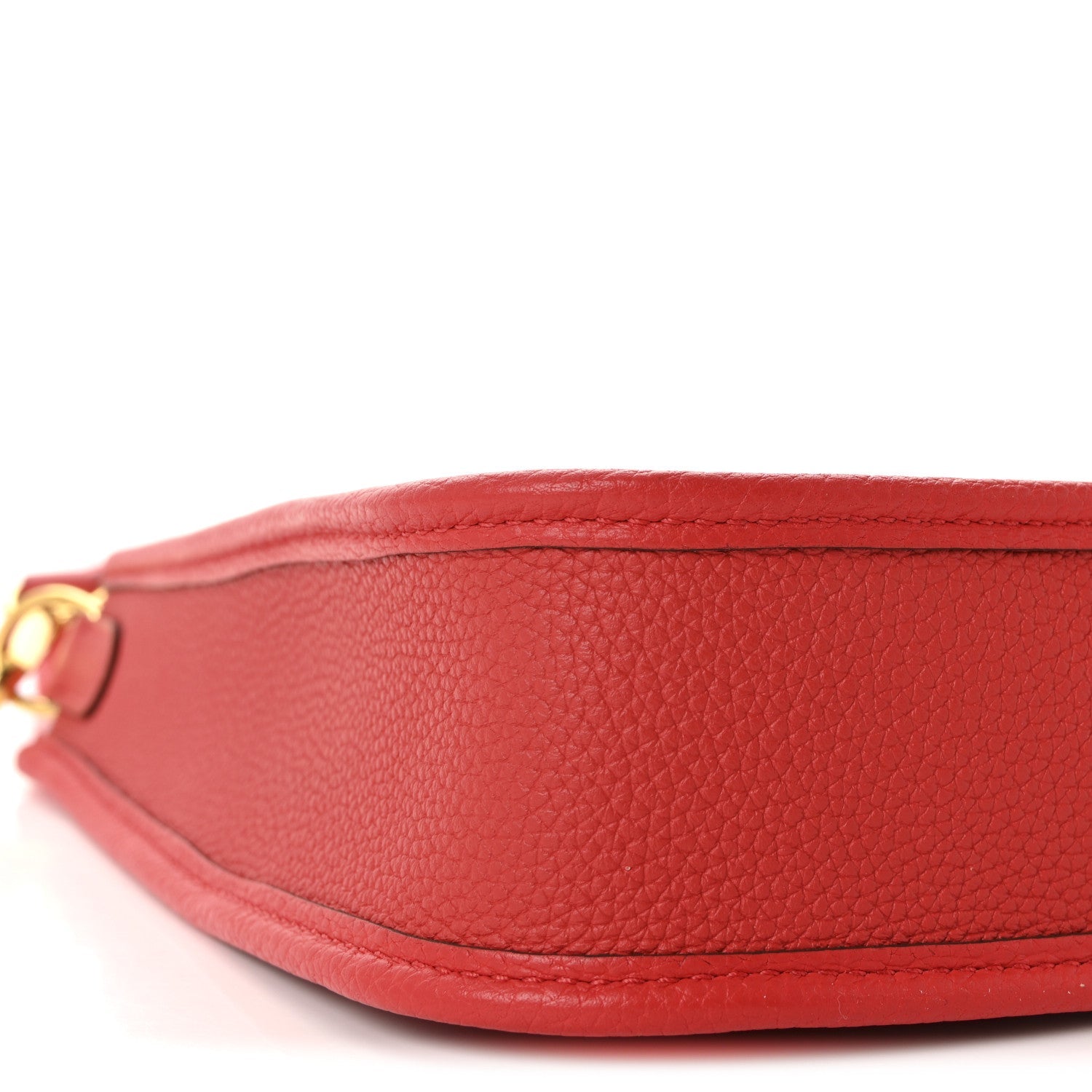 エルメス ミニエヴリン TPM Rouge De Coeur トリヨンクレマンス ゴールド金具 HERMES MINI EVELYNE TPM ROUGE DE COEUR TAURILLON CLEMENCE GOLD HARDWARE