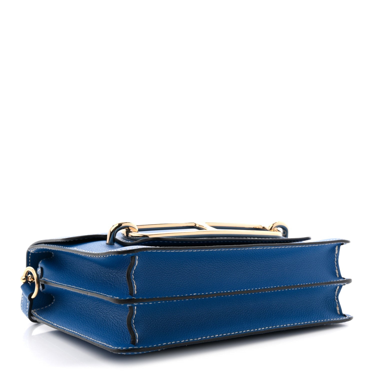エルメス ルリ 23 Bleu Hydra エバーカラー ゴールド金具 HERMES ROULIS 23 BLEU HYDRA EVERCOLOR GOLD HARDWARE