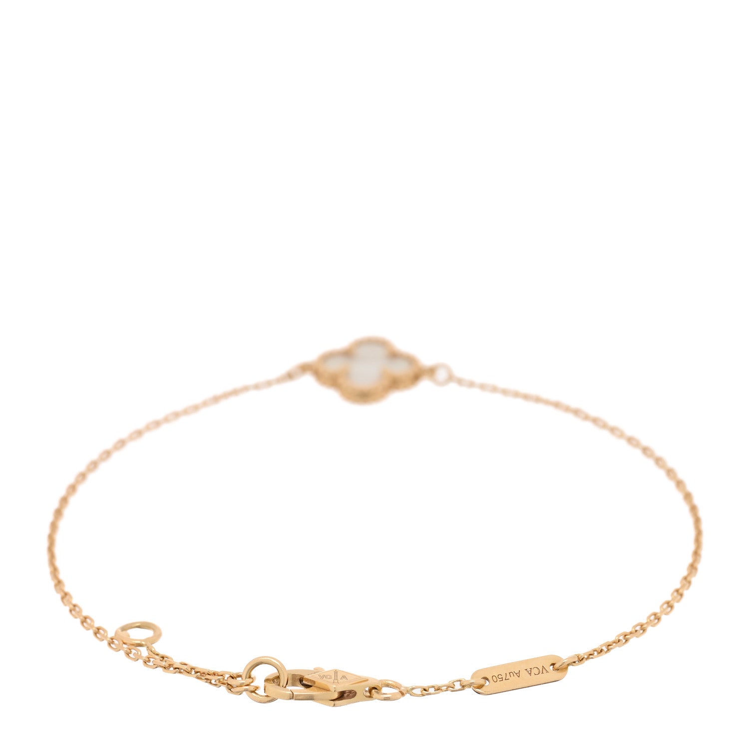 ヴァンクリーフ＆アーペル スウィートアルハンブラ ブレスレット マザーオブパール 18K イエローゴールド VAN CLEEF & ARPELS SWEET ALHAMBRA BRACELET MOTHER OF PEARL 18K YELLOW GOLD