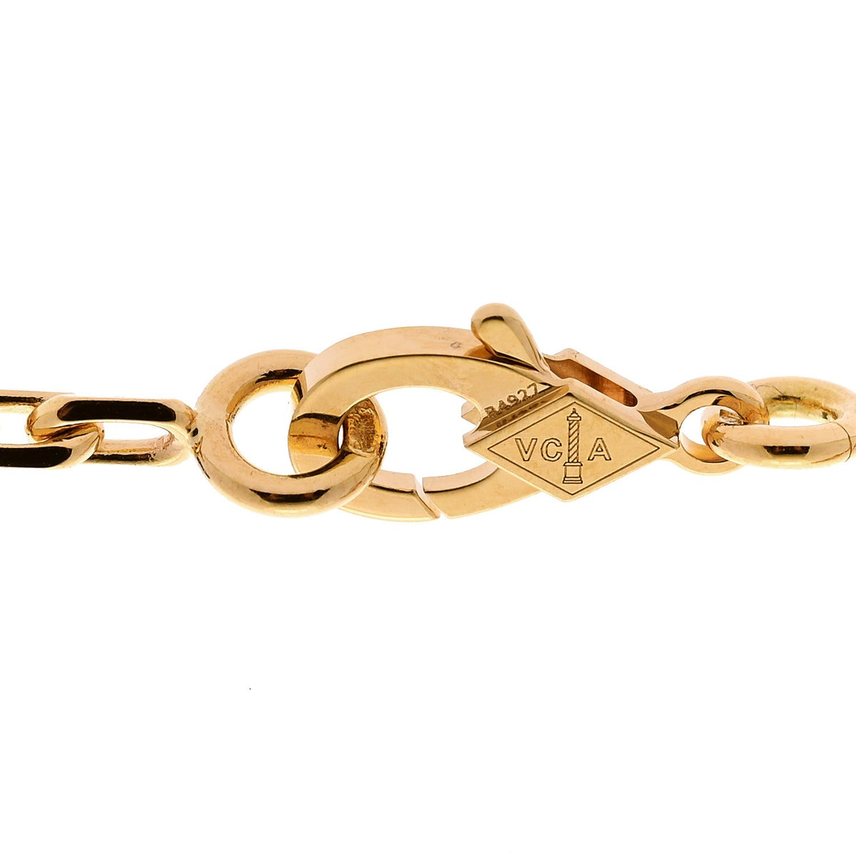 Van Cleef & Arpels Magic Alhambra 6 Motifs Necklace Multicolor 18K Yellow Gold
