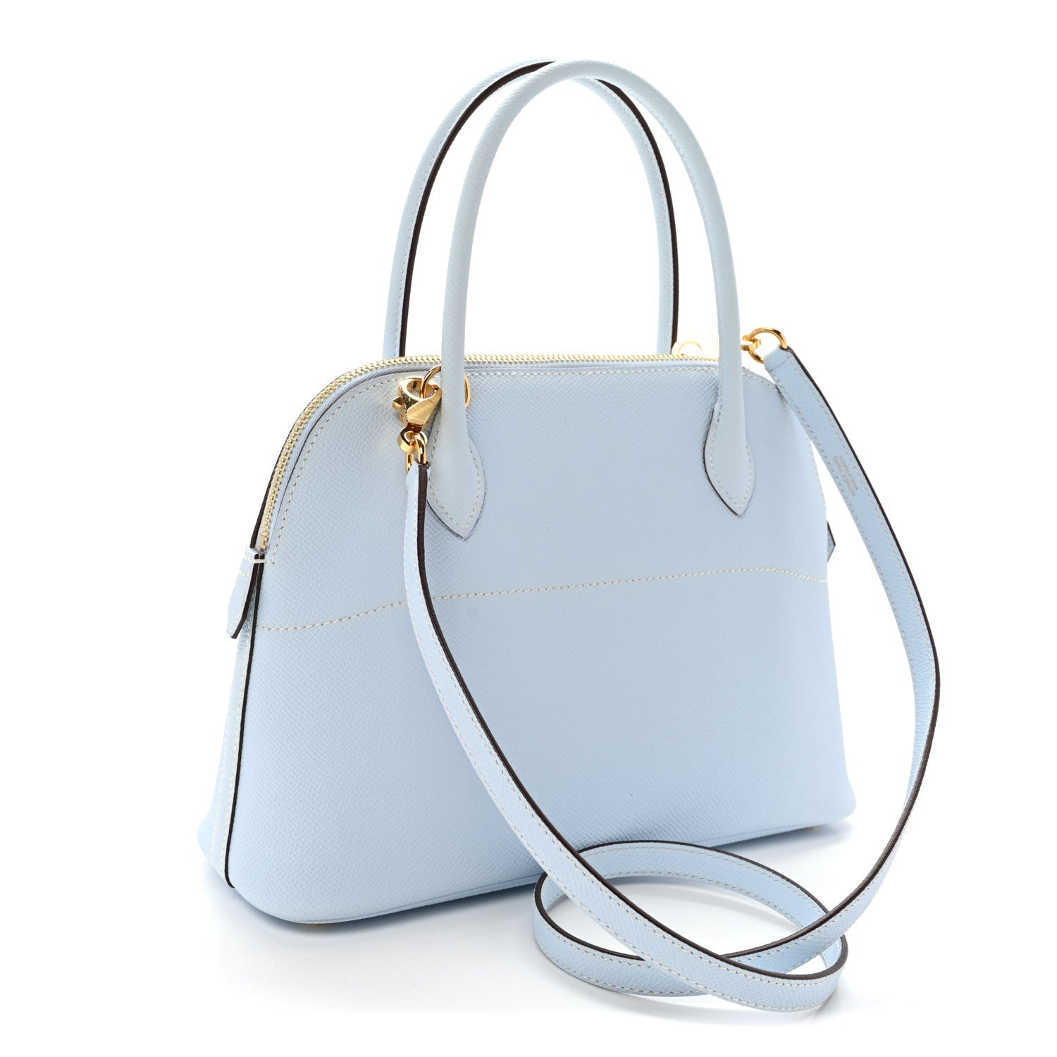 エルメス ボリード 27 Bleu Brume エプソン ゴールド金具 HERMES