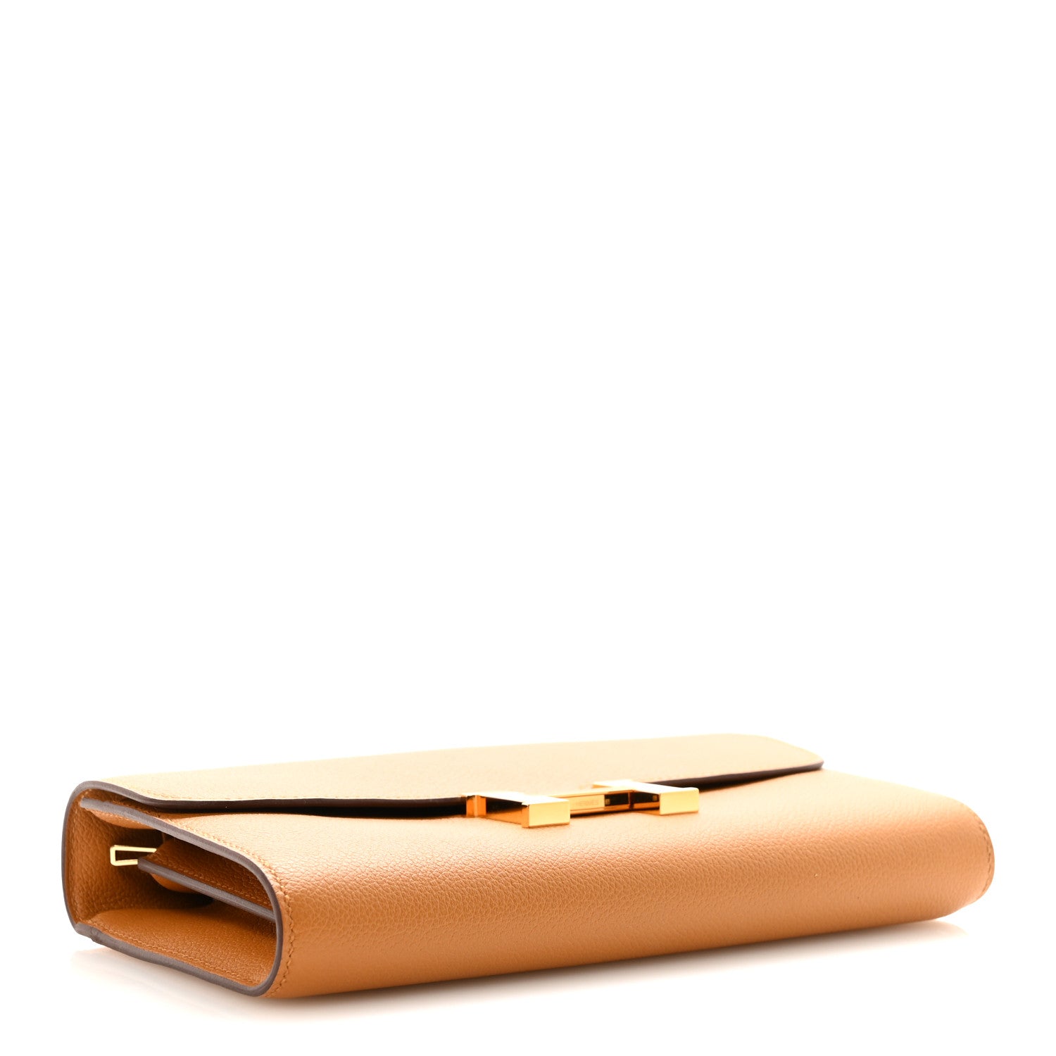 CONSTANCE TO GO WALLET CARAMEL EVERCOLOR GOLD HARDWARE