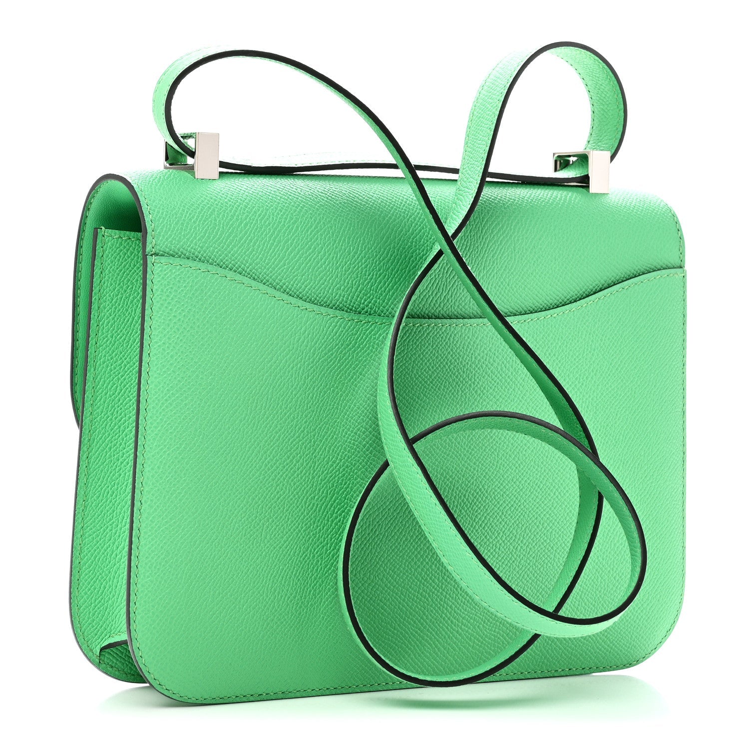 エルメス ミロワール コンスタンス 24 Vert Comics エプソン シルバー金具 HERMES CONSTANCE 24 VERT COMICS EPSOM SILVER HARDWARE