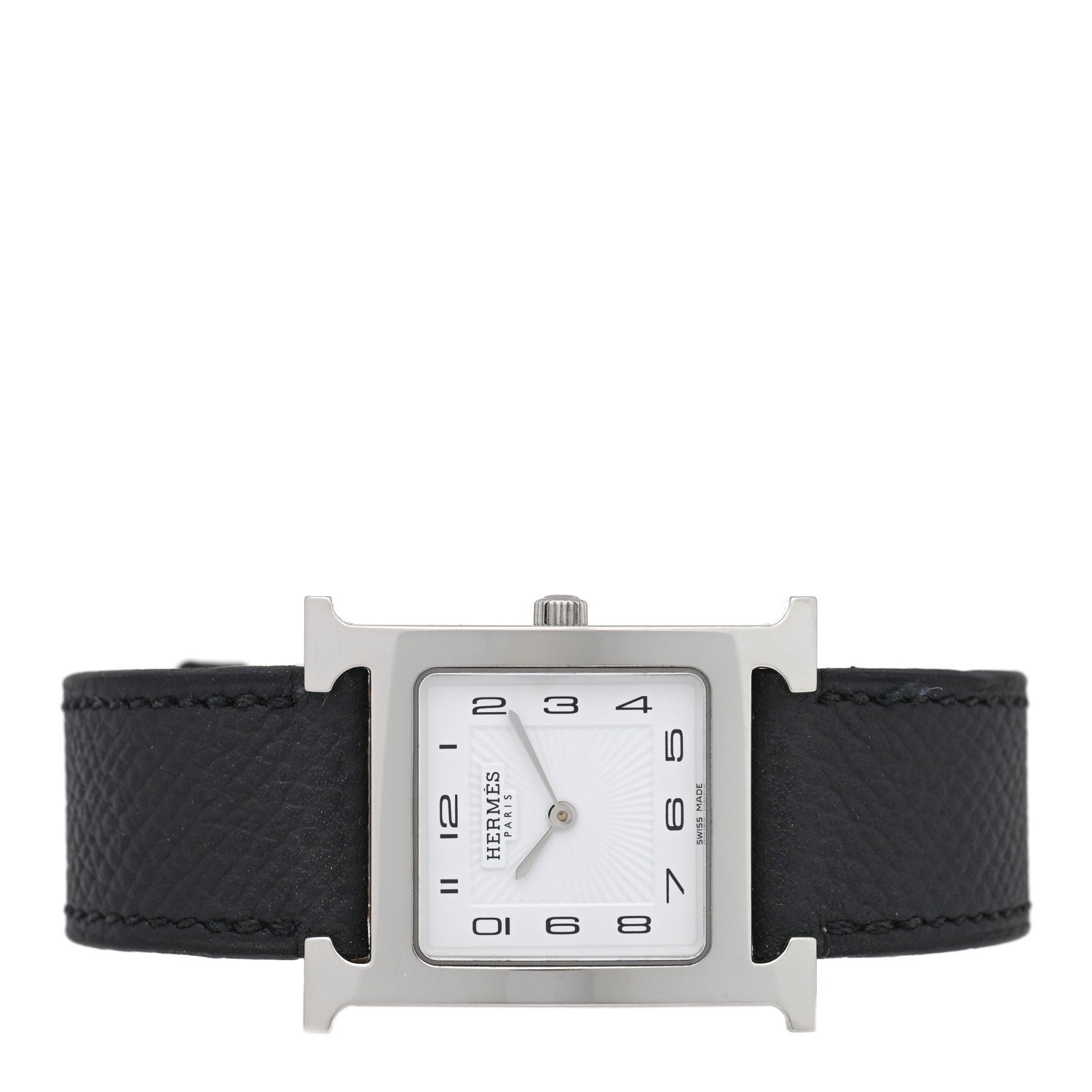 エルメス Hウォッチ 26mm ステンレス Noir エプソン
