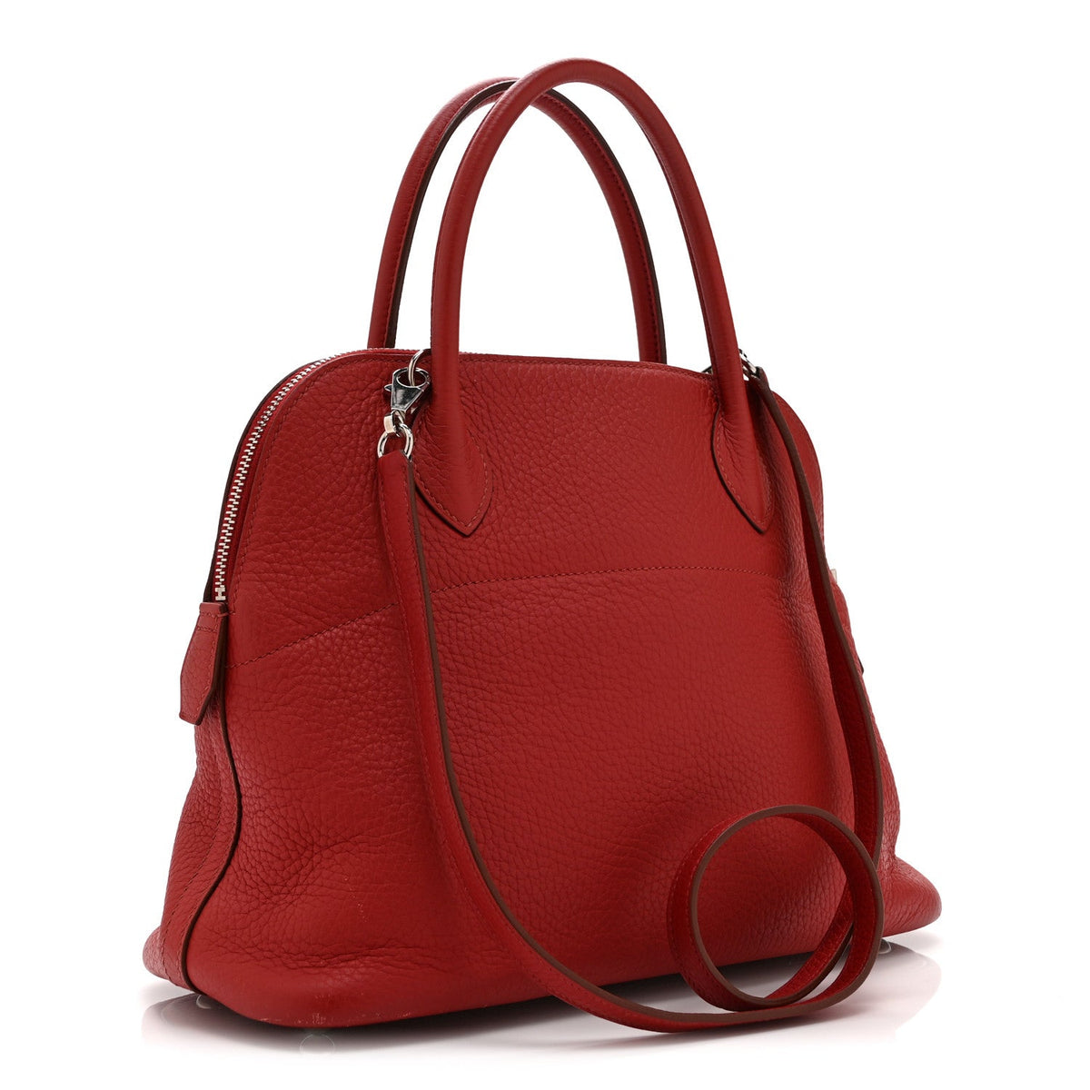 Hermès Bolide 31 Rouge Garance Taurillon Clemence Silver Hardware