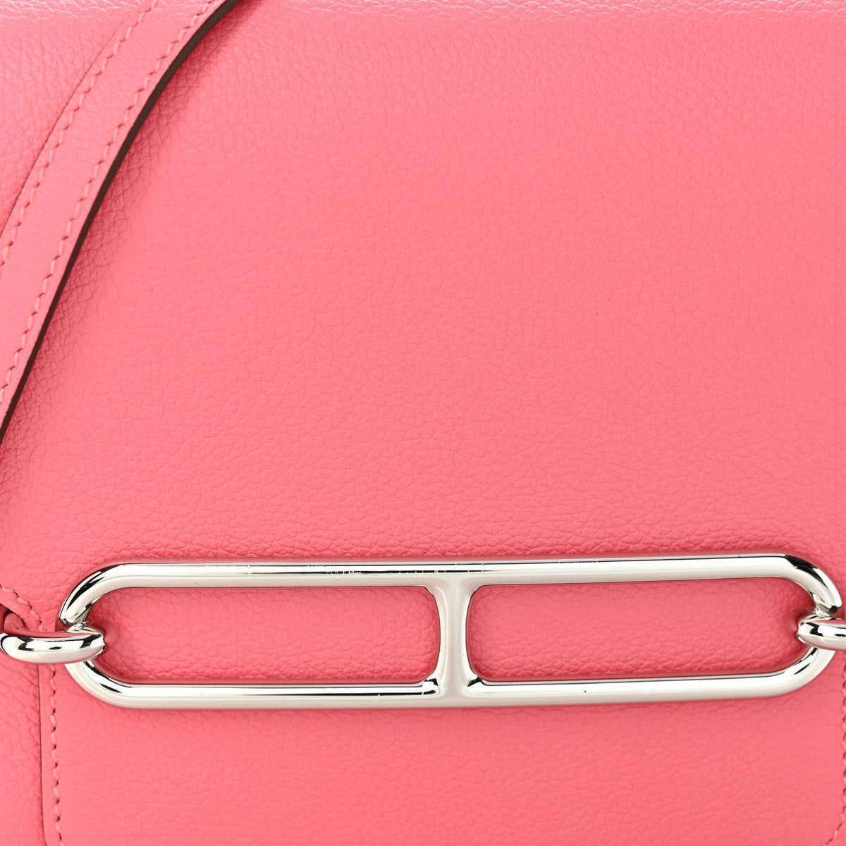 エルメス ミニルリ Rose Azalee エバーカラー シルバー金具 HERMES ROULIS ROSE AZALEE EVERCOLOR SILVER HARDWARE