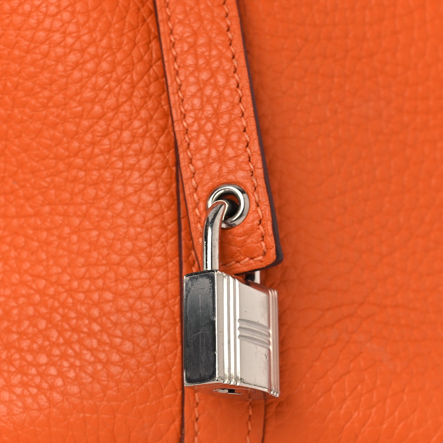 エルメス ピコタンロック PM 18 Orange トリヨンクレマンス シルバー金具 HERMES PICOTIN PM 18 ORANGE TAURILLON CLEMENCE SILVER HARDWARE