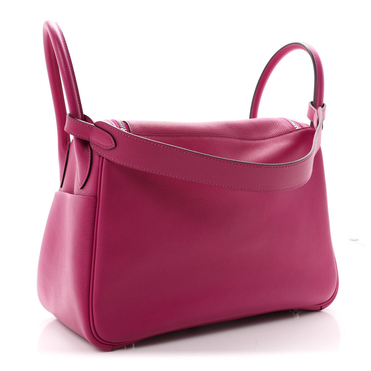 エルメス リンディ 30 Rose Pourpre エバーカラー シルバー金具 HERMES LINDY 30 ROSE POURPRE EVERCOLOR SILVER HARDWARE