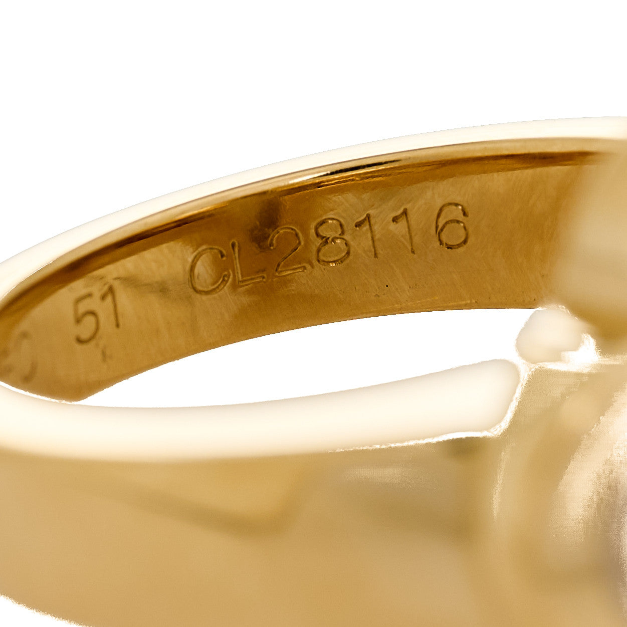 ヴァンクリーフ＆アーペル ピュアアルハンブラ リング マザーオブパール 18K イエローゴールド VAN CLEEF & ARPELS PURE ALHAMBRA RING MOTHER OF PEARL 18K YELLOW GOLD