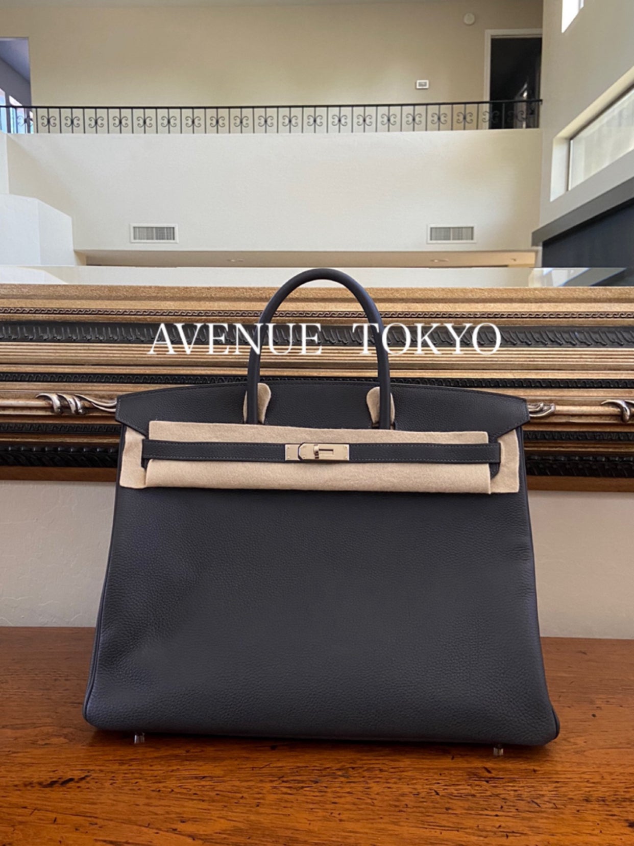 【ほぼ新品】エルメス バーキン40 グラファイト トゴ シルバー金具 HERMES BIRKIN 40 GRAPHITE TOGO SILVER HARDWARE