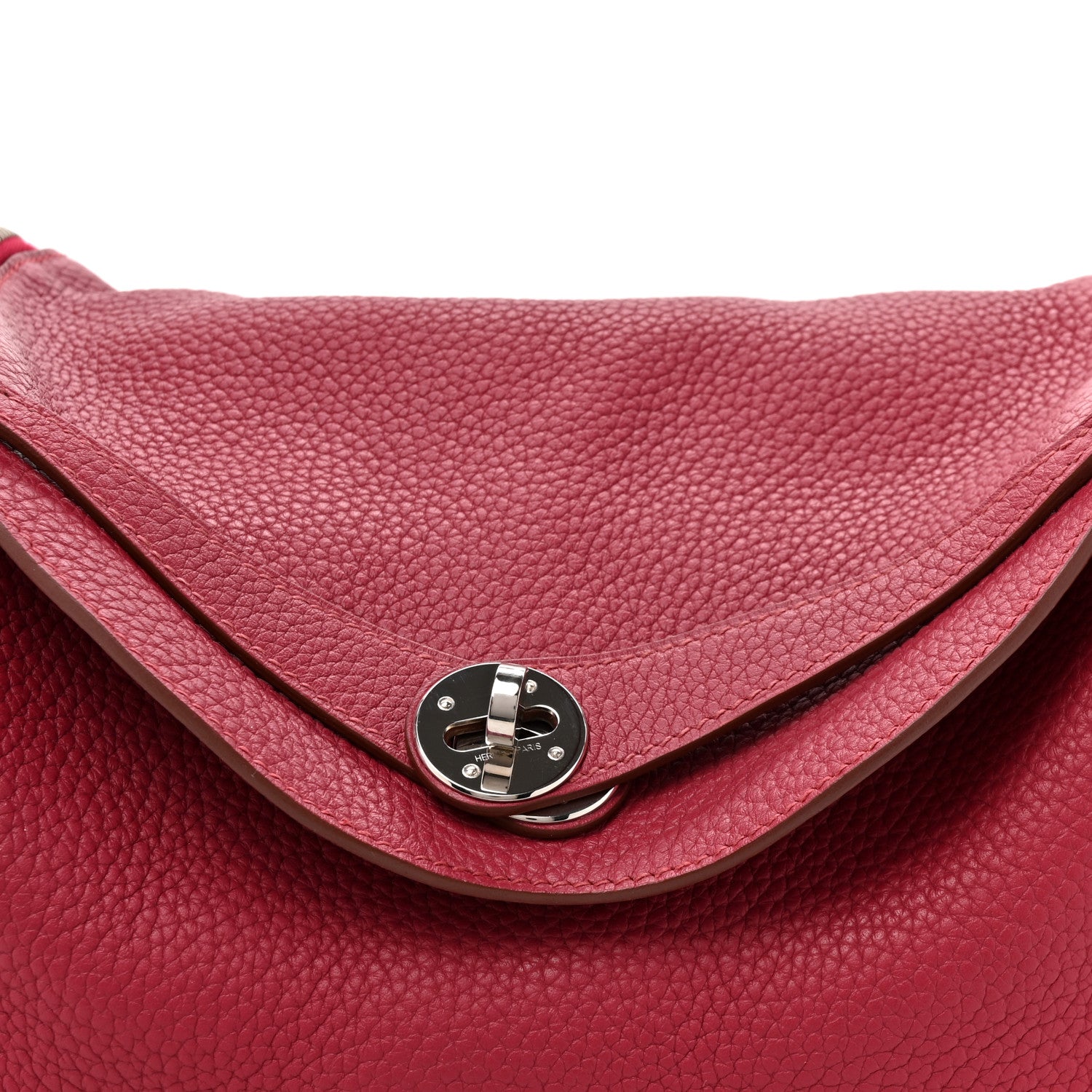 HERMES LINDY 30 RUBIS TAURILLON CLEMENCE SILVER HARDWARE