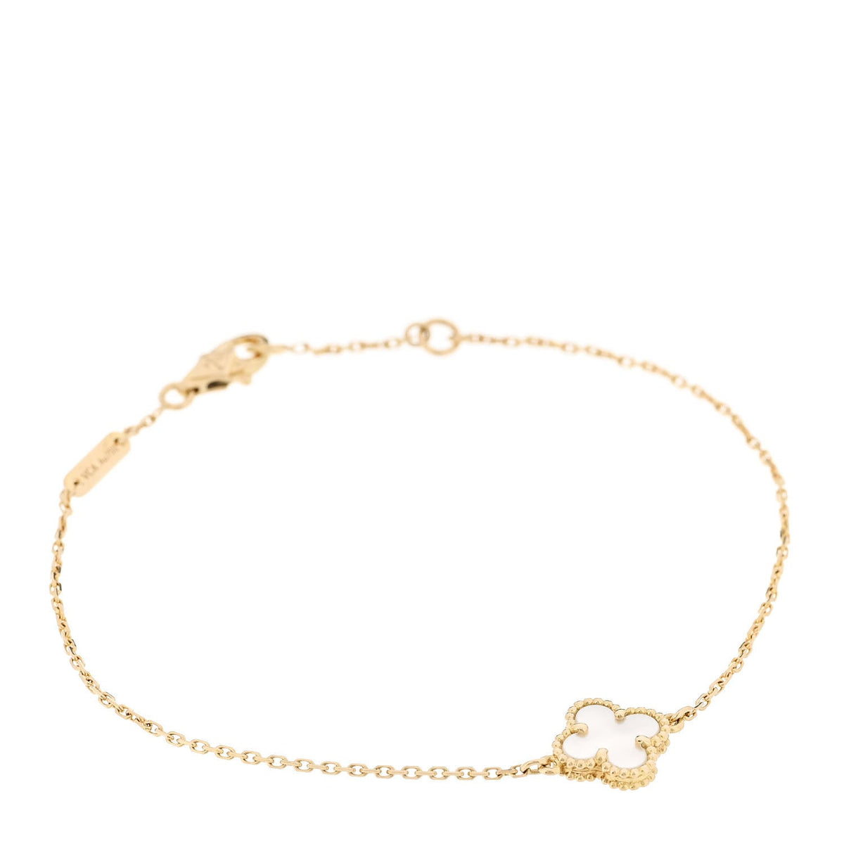 ヴァンクリーフ＆アーペル スウィートアルハンブラ ブレスレット マザーオブパール 18K イエローゴールド VAN CLEEF & ARPELS SWEET ALHAMBRA BRACELET MOTHER OF PEARL 18K YELLOW GOLD
