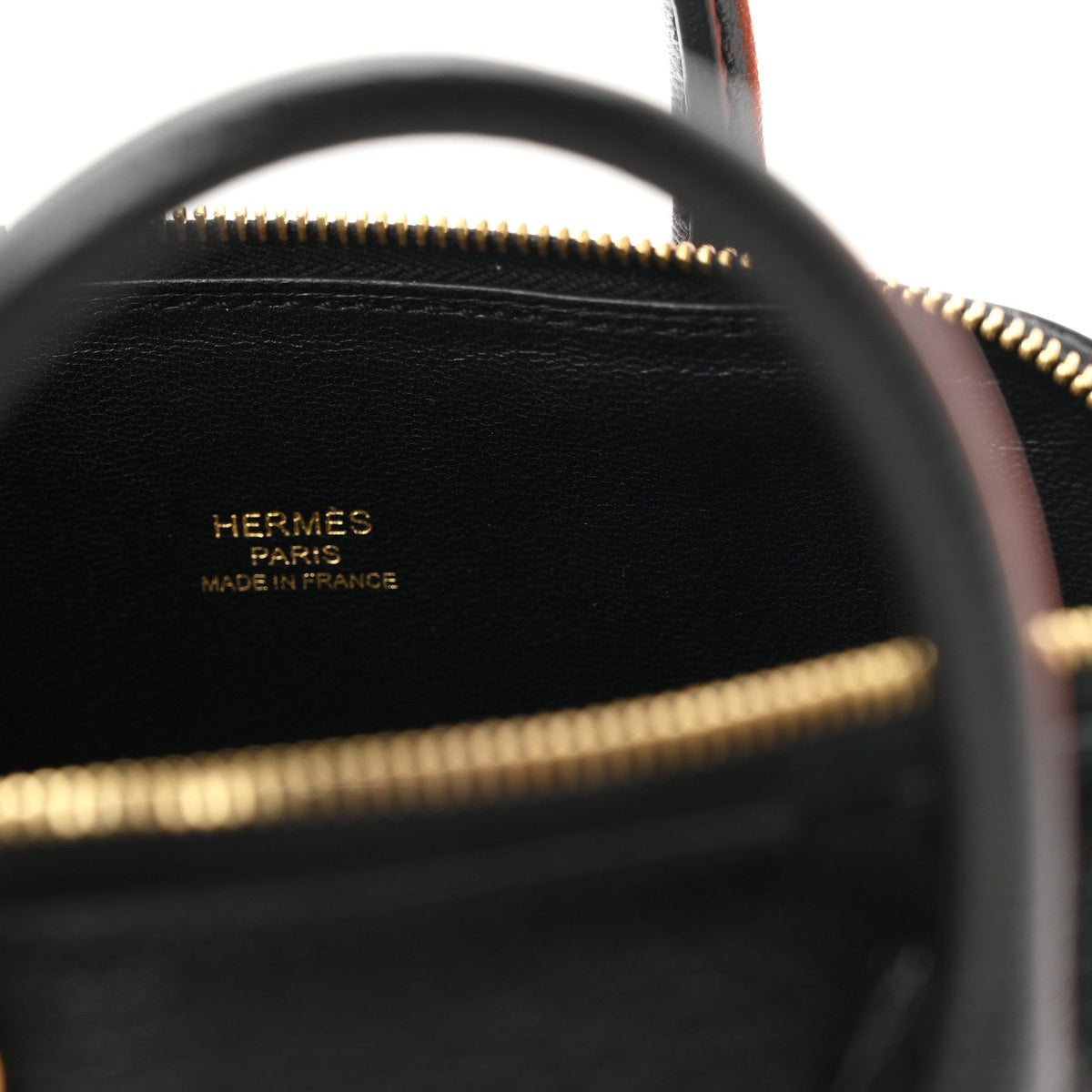 Hermès Mini Bolide 1923 Black Chèvre Mysore Gold Hardware