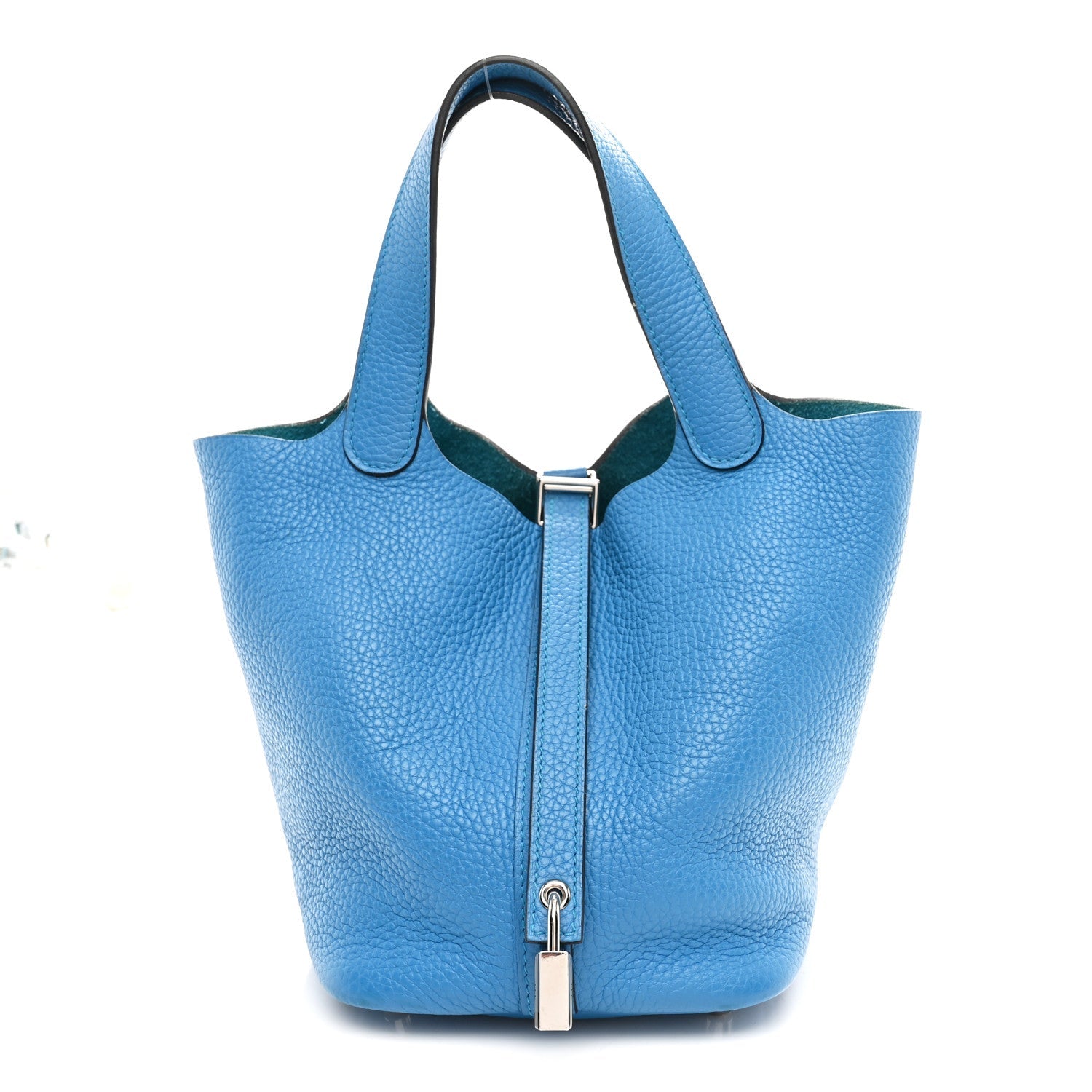最終価格　エルメス　ピコタンロック　PM ブルーザンジバル　シルバー エルメス ピコタンロック PM 18 Bleu Zanzibar トリヨンクレマンス