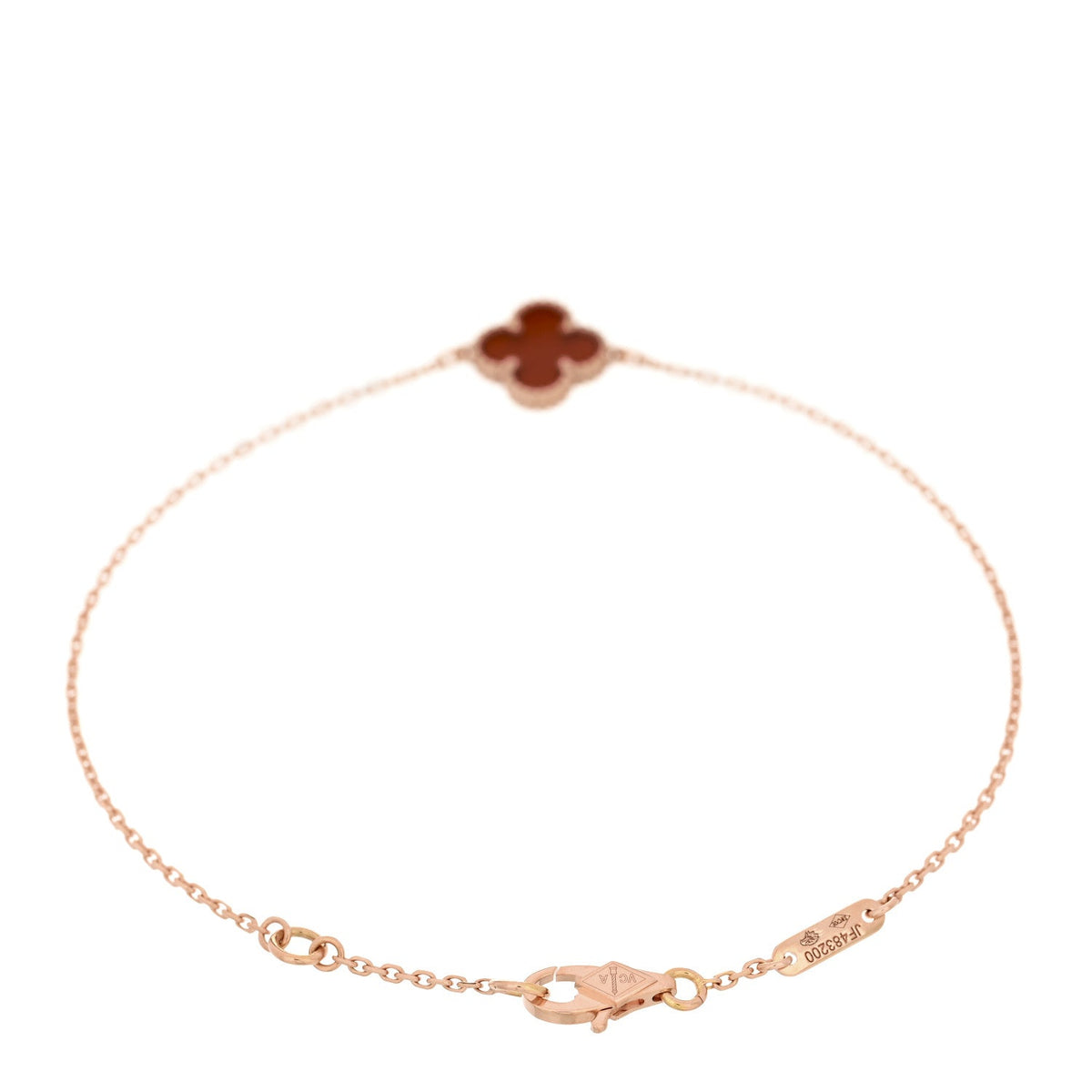 ヴァンクリーフ＆アーペル スウィートアルハンブラ ブレスレット カーネリアン 18K ローズゴールド VAN CLEEF & ARPELS SWEET ALHAMBRA BRACELET CARNELIAN 18K ROSE GOLD