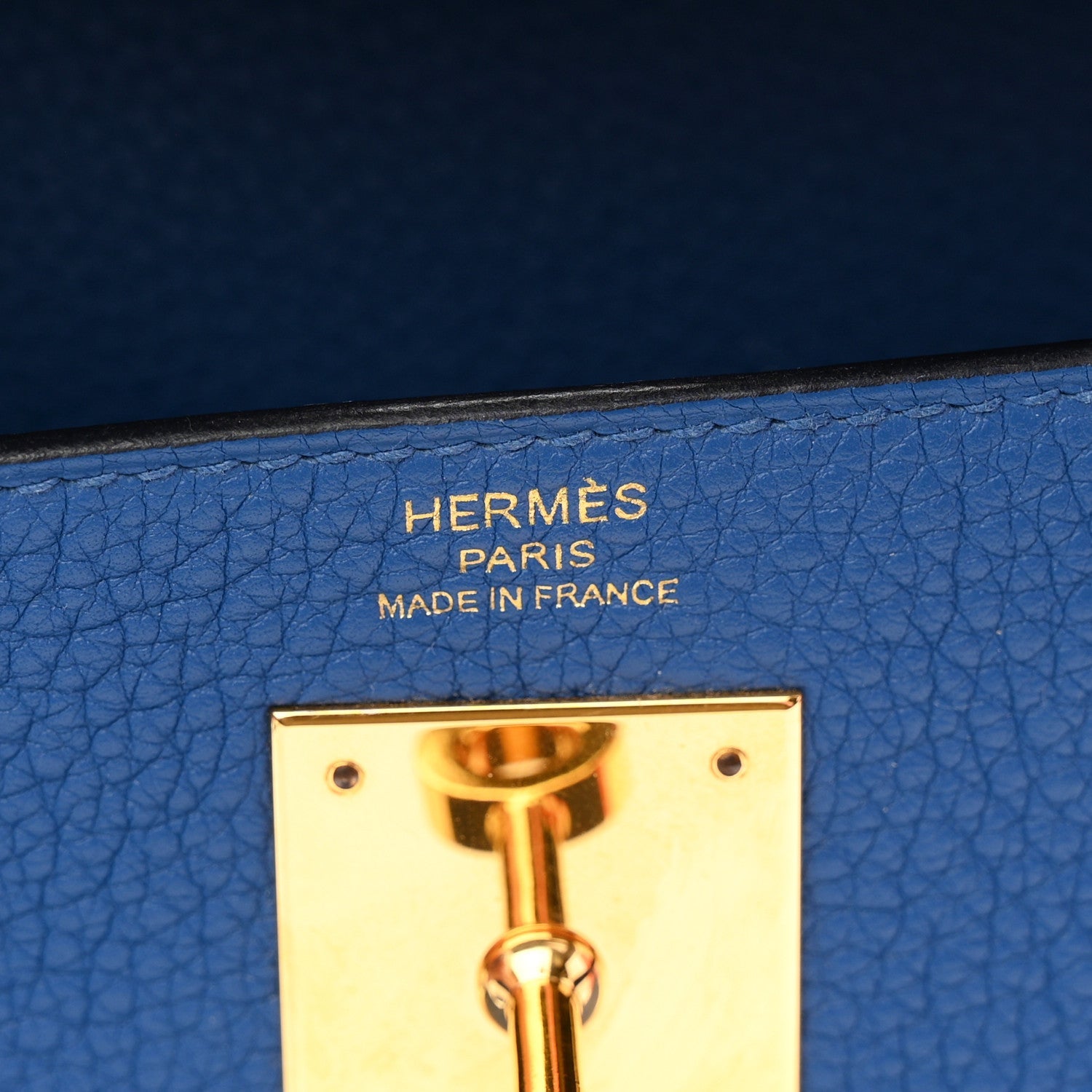 エルメス ケリー 28 内縫い Bleu France トゴ ゴールド金具 HERMES KELLY 28 RETOURNE BLEU FRANCE TOGO GOLD HARDWARE