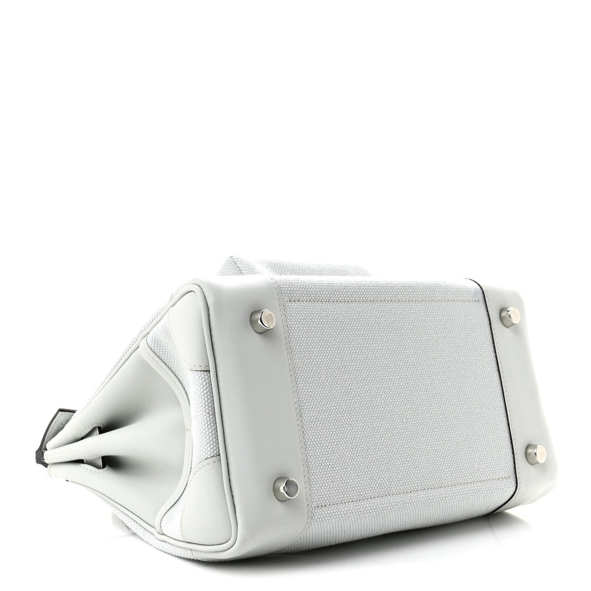 エルメス バーキンカーゴ 25 Gris Platine スイフト / トワル シルバー金具 HERMES BIRKIN 25 GRIS PLATINE SWIFT / TOILE SILVER HARDWARE