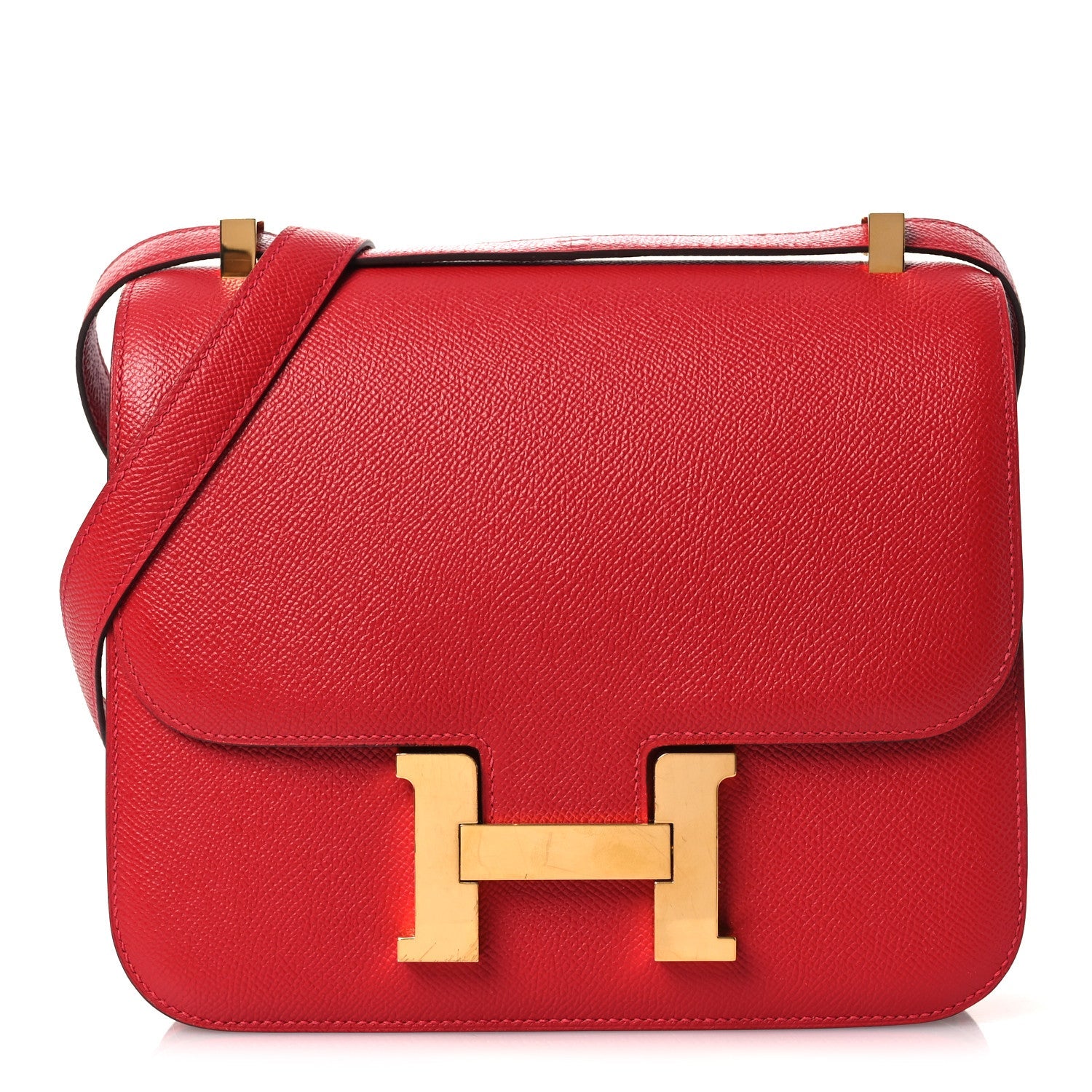 エルメス  コンスタンス 24 Rouge Casaque エプソン ゴールド金具 HERMES CONSTANCE 24 ROUGE CASAQUE EPSOM GOLD HARDWARE