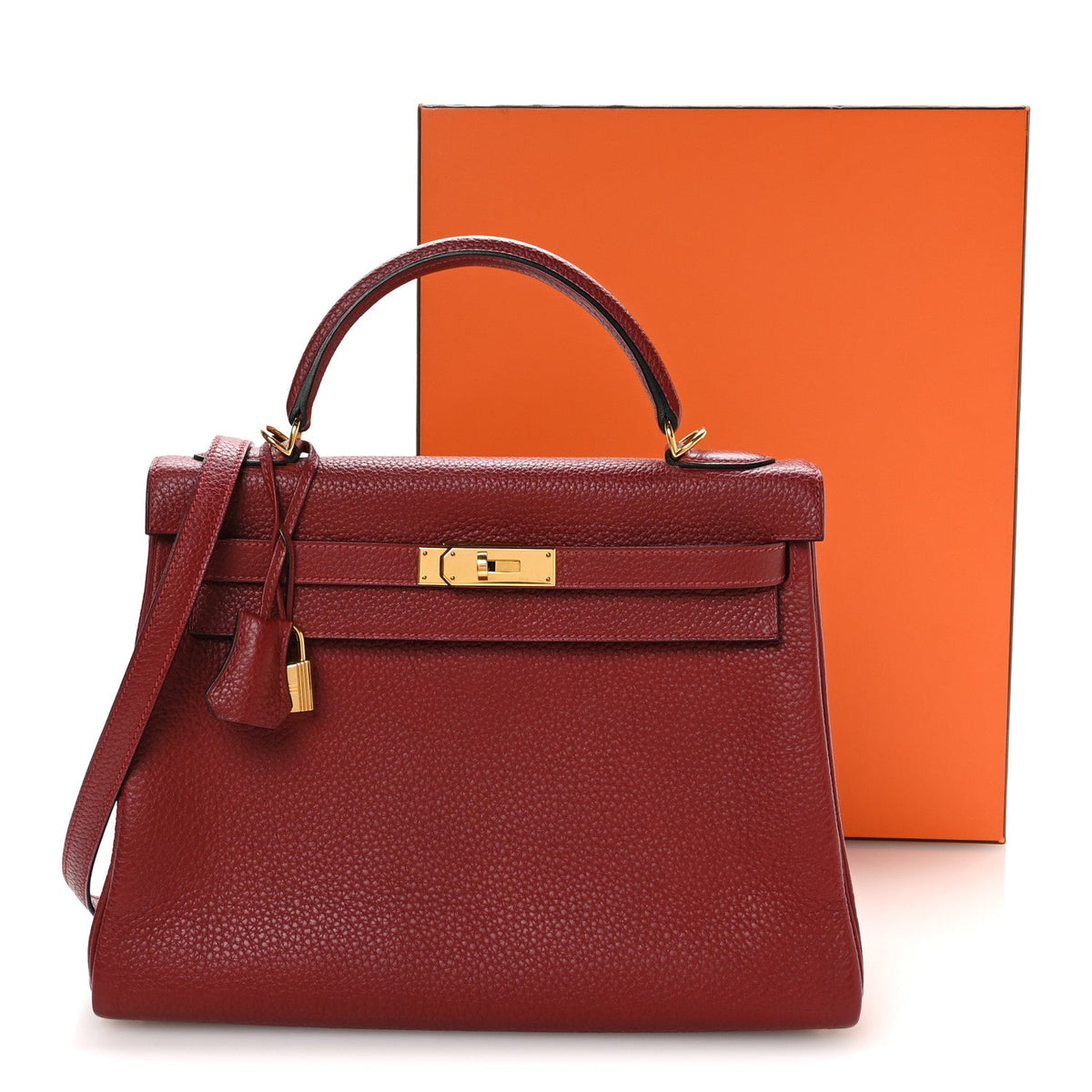 エルメス ケリー 32 内縫い Rouge H トゴ ゴールド金具 HERMES KELLY 