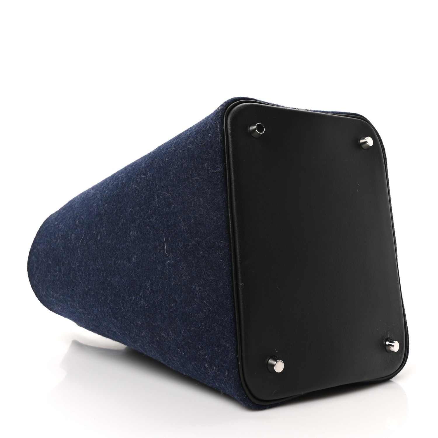 エルメス ピコタン ロック MM 22 Bleu Nuit Black フェルト スイフト シルバー金具 HERMES PICOTIN LOCK MM 22 BLEU NUIT BLACK FELT SWIFT SILVER HARDWARE