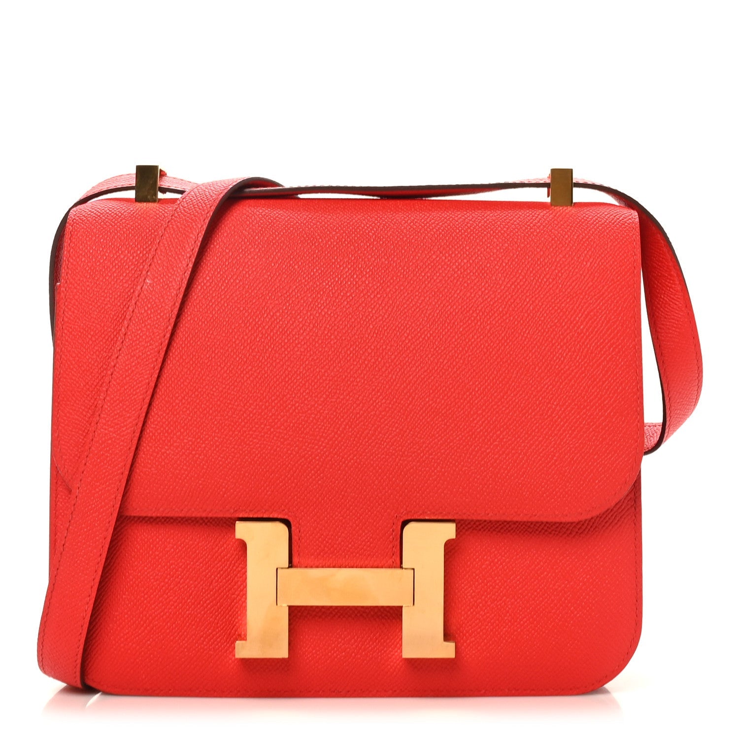 エルメス コンスタンス 24 Rouge De Coeur エプソン ゴールド金具 HERMES CONSTANCE 24 ROUGE DE COEUR EPSOM GOLD HARDWARE