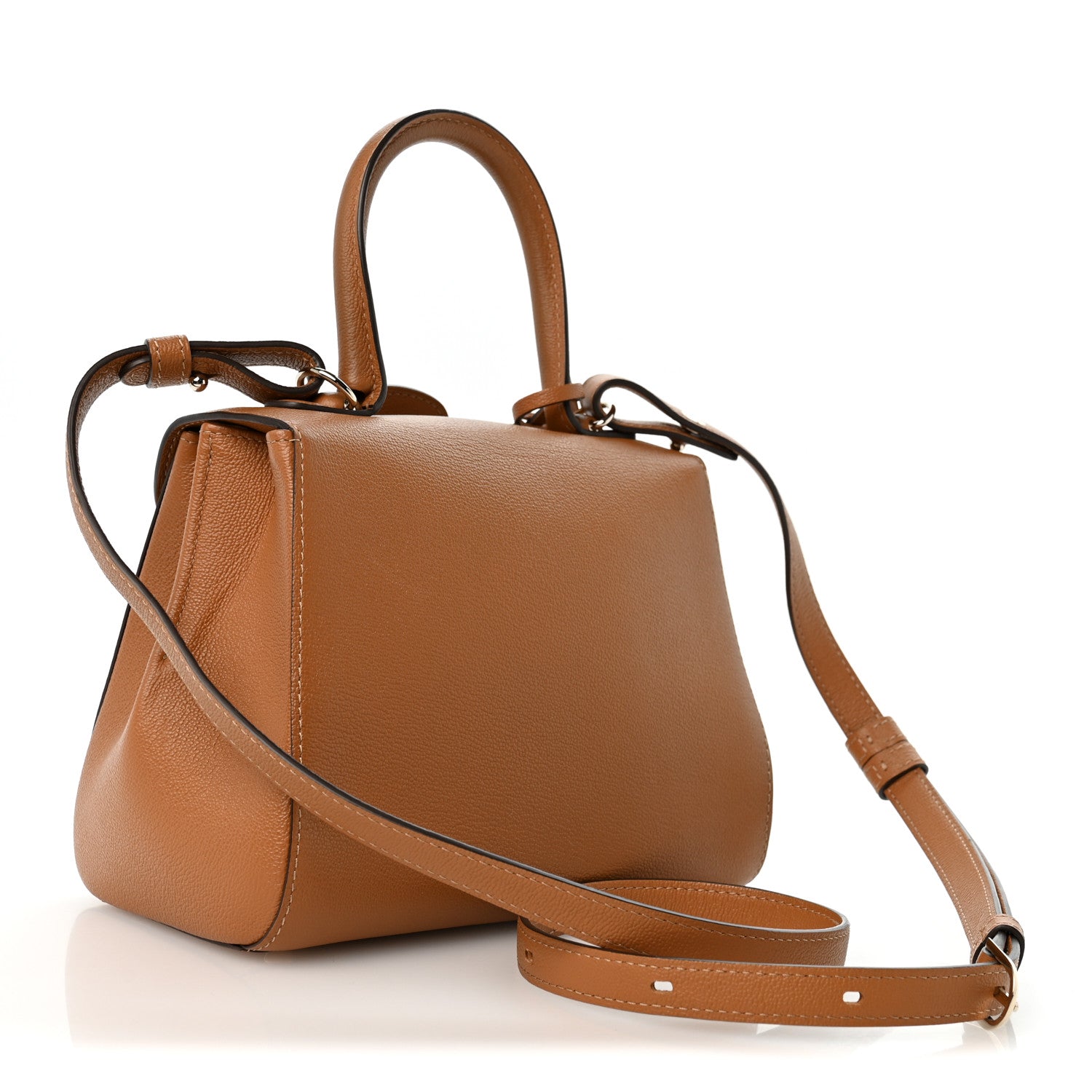 デルヴォー ブリヨン ミニ ショルダーバッグ Natural グレインドカーフスキン ゴールド金具 DELVAUX BRILLANT MINI SHOULDER BAG NATURAL GRAINED CALFSKIN GOLD HARDWARE