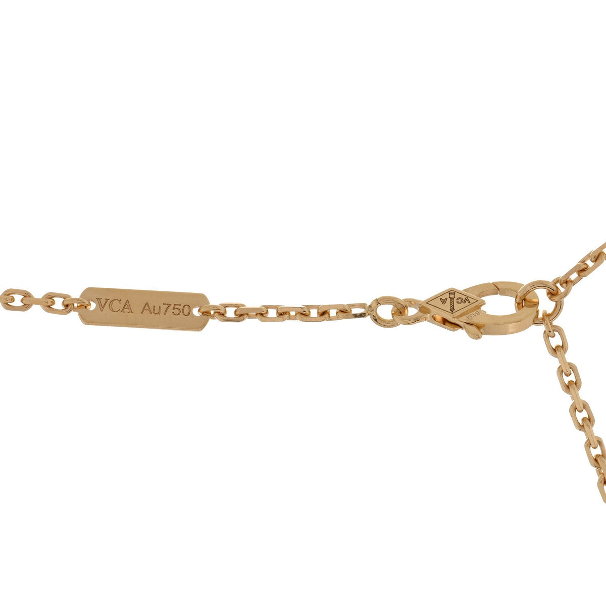 Van Cleef & Arpels Magic Alhambra Pendant Necklace Malachite 18K Yellow Gold 
