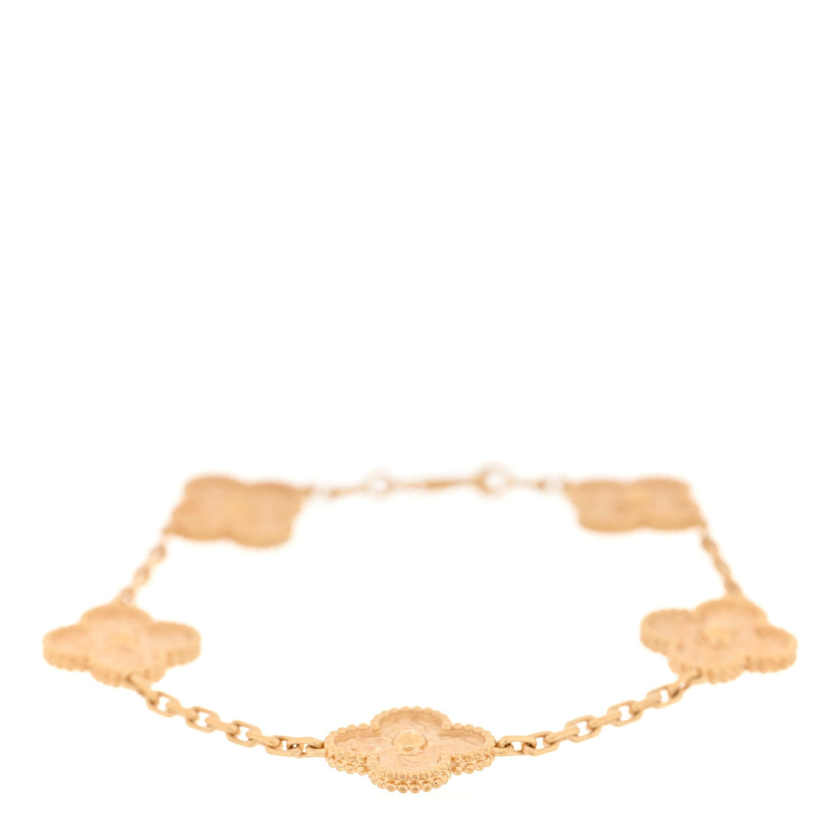 ヴァンクリーフ＆アーペル ヴィンテージアルハンブラ 5モチーフ ブレスレット 18K イエローゴールド VAN CLEEF & ARPELS VINTAGE ALHAMBRA 5 MOTIFS BRACELET 18K YELLOW GOLD