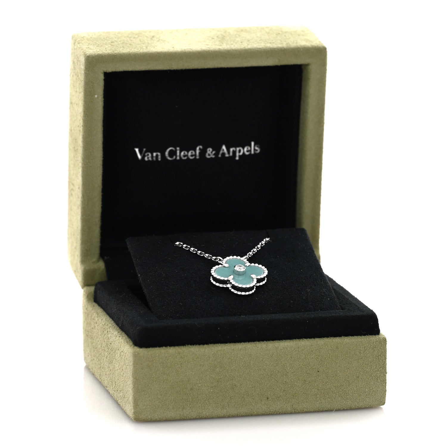 ヴァンクリーフ＆アーペル ヴィンテージアルハンブラ ペンダントネックレス ダイヤモンド 18K ホワイトゴールド VAN CLEEF & ARPELS VINTAGE ALHAMBRA PENDANT NECKLACE DIAMOND 18K WHITE GOLD
