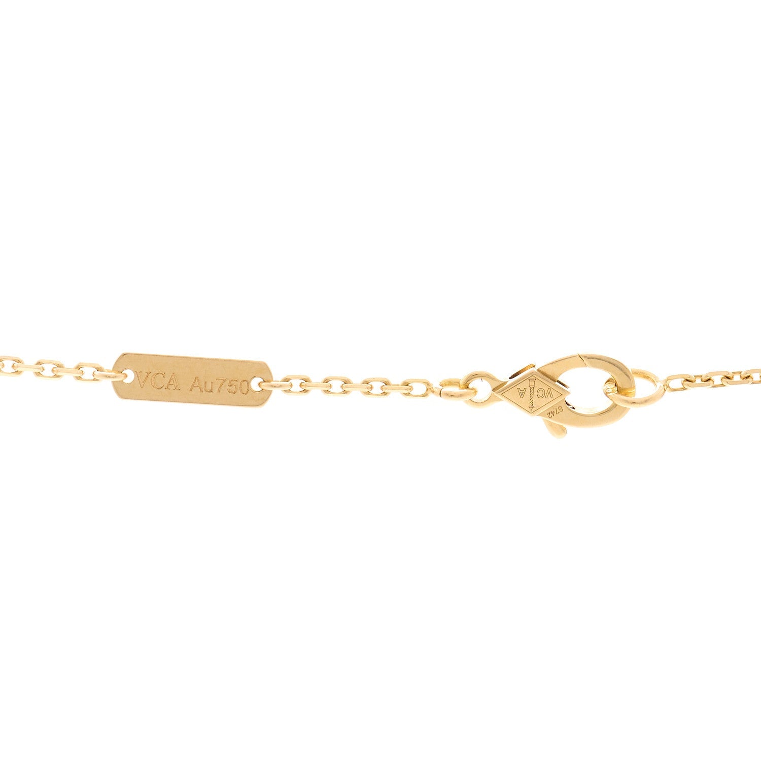 ヴァンクリーフ＆アーペル ヴィンテージアルハンブラ ペンダントネックレス マルチカラー 18K イエローゴールド VAN CLEEF & ARPELS VINTAGE ALHAMBRA PENDANT NECKLACE MULTICOLOR 18K YELLOW GOLD