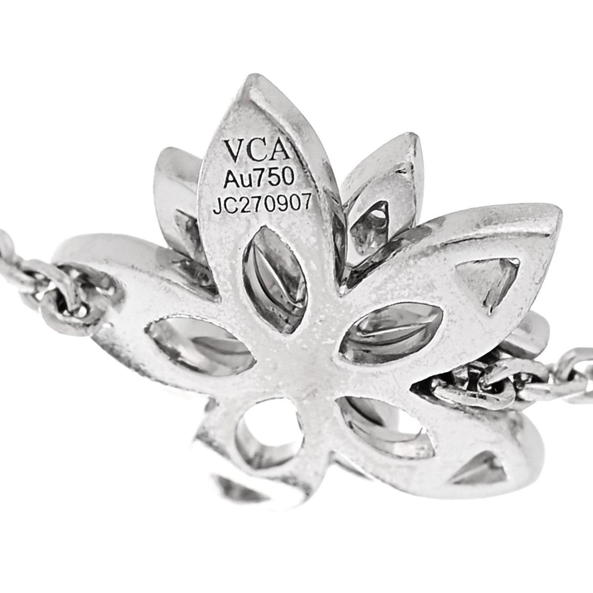 Van Cleef & Arpels Mini Lotus Bracelet Diamond 18K White Gold
