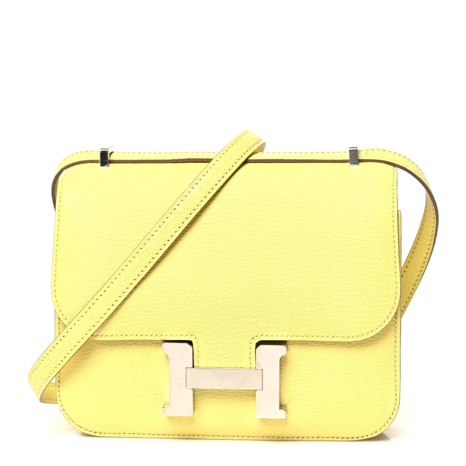 エルメス ミニコンスタンス 18 Limoncello シェーブルミゾール シルバー金具 HERMES MINI CONSTANCE 18 LIMONCELLO CHEVRE MYSORE SILVER HARDWARE