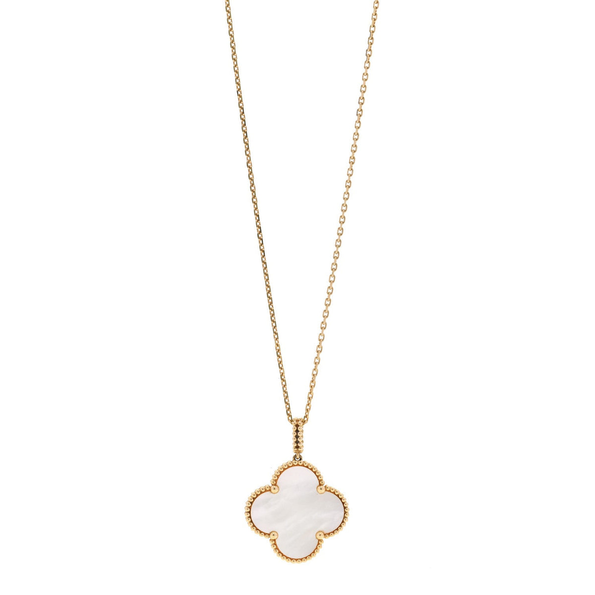 ヴァンクリーフ＆アーペル マジックアルハンブラ ロングネックレス マザーオブパール 18K イエローゴールド VAN CLEEF & ARPELS MAGIC ALHAMBRA LONG NECKLACE MOTHER OF PEARL 18K YELLOW GOLD