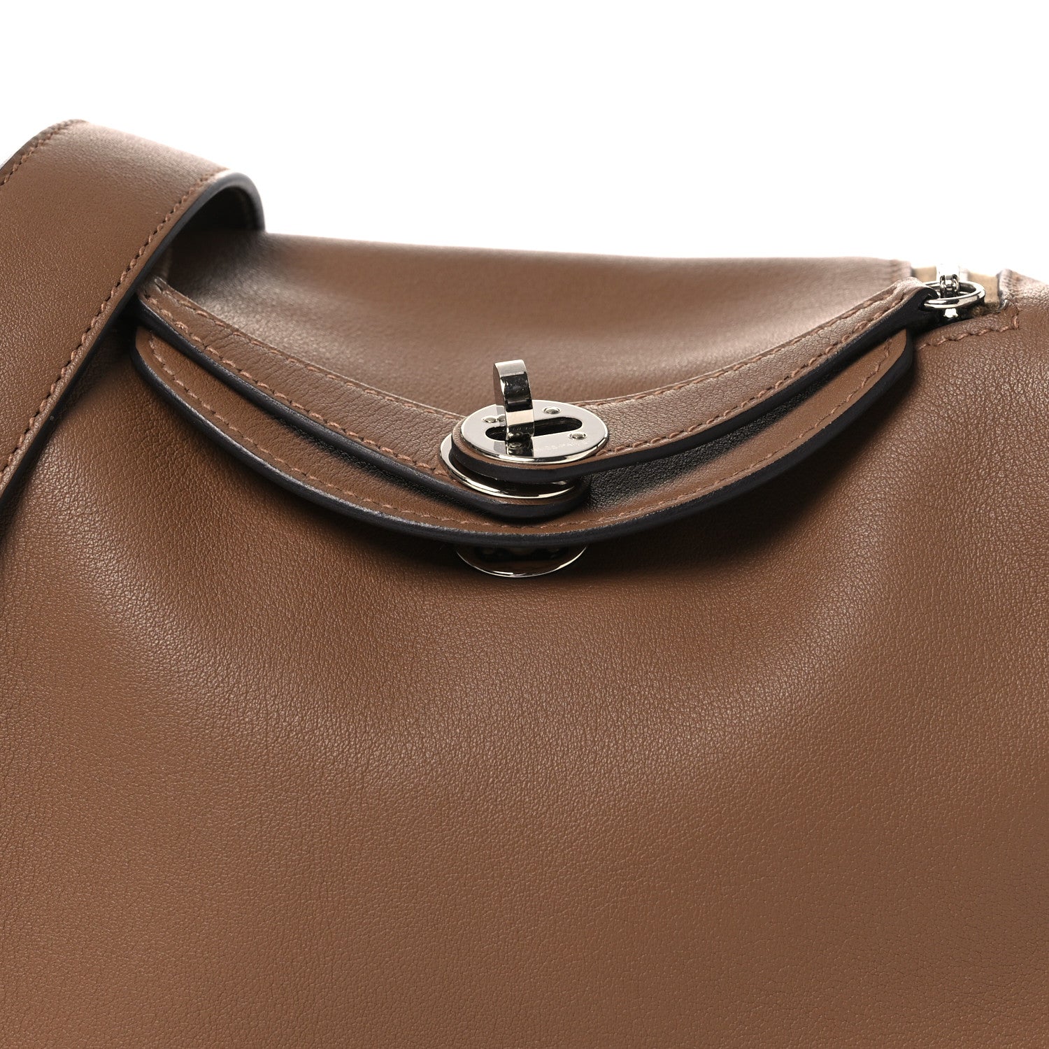 エルメス ミニリンディ 20 ヴェルソ Alezan Biscuit スイフト シルバー金具 HERMES MINI LINDY 20 VERSO ALEZAN BISCUIT SWIFT SILVER HARDWARE