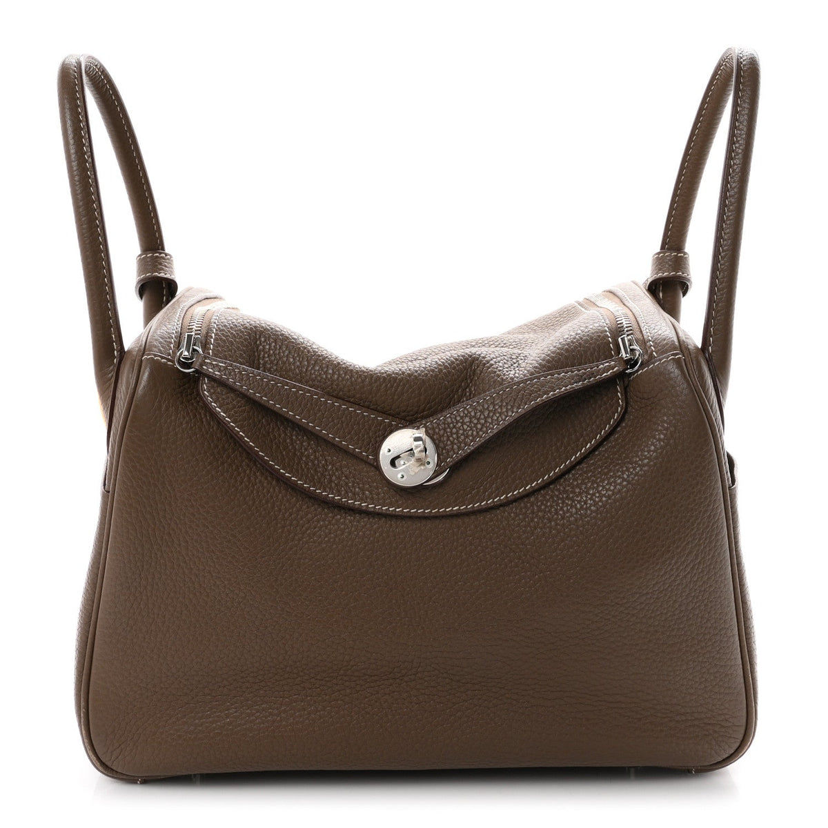エルメス リンディ 30 Etoupe トリヨンクレマンス シルバー金具 HERMES LINDY 30 ETOUPE TAURILLON CLEMENCE SILVER HARDWARE