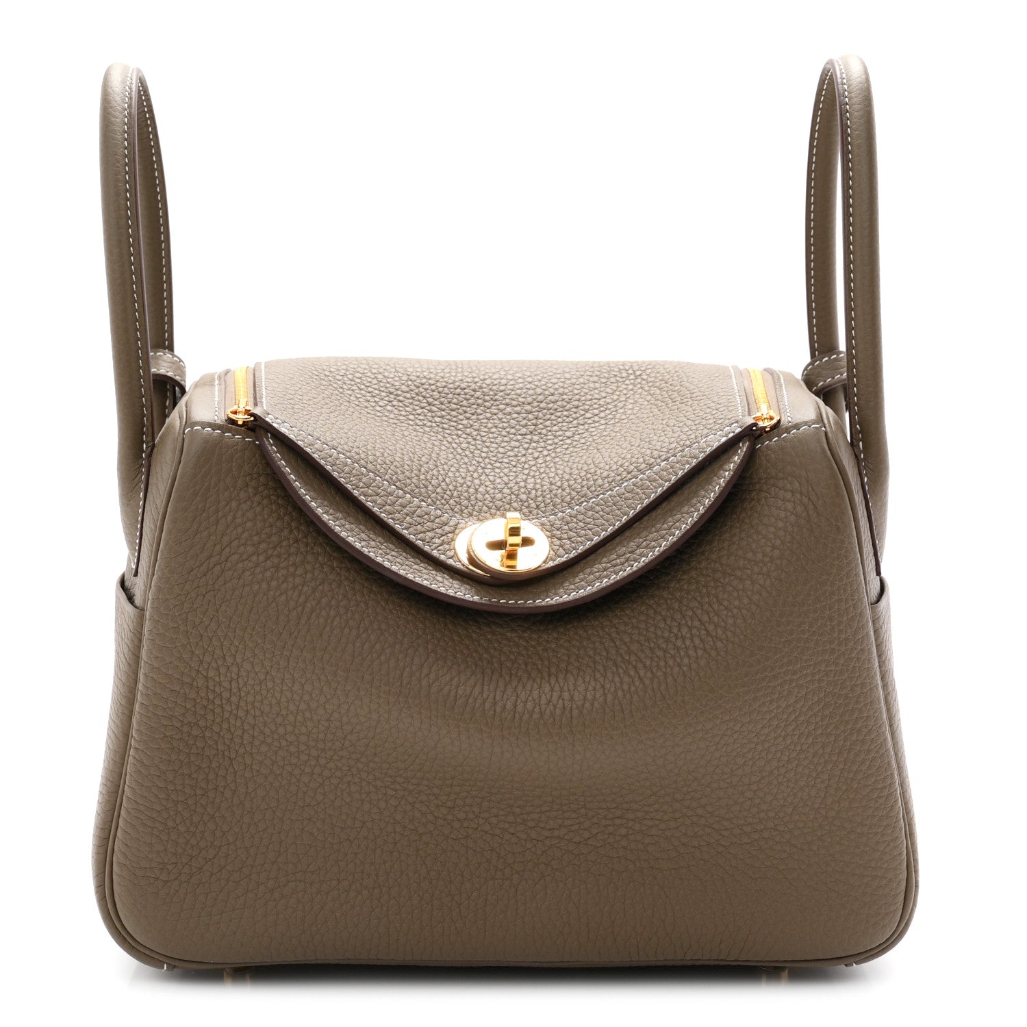 エルメス リンディ 26 Etoupe トリヨンクレマンス ゴールド金具 HERMES LINDY 26 ETOUPE TAURILLON CLEMENCE GOLD HARDWARE
