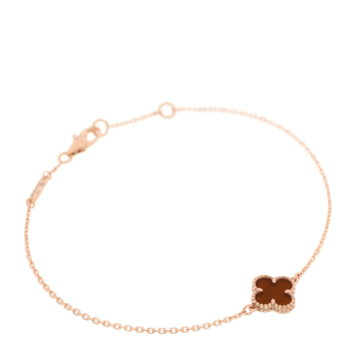 ヴァンクリーフ＆アーペル スウィートアルハンブラ ブレスレット カーネリアン 18K ローズゴールド VAN CLEEF & ARPELS SWEET ALHAMBRA BRACELET CARNELIAN 18K ROSE GOLD