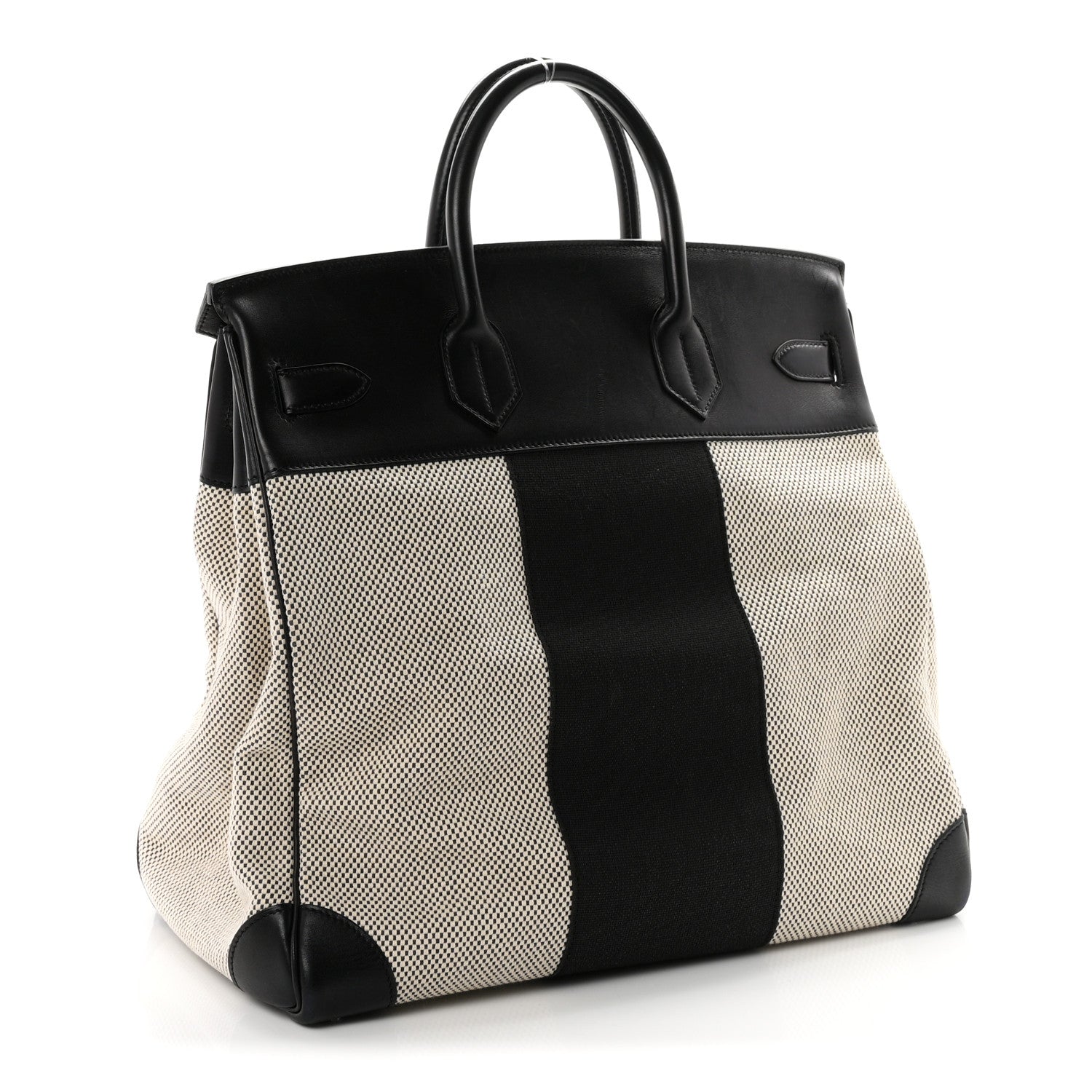 エルメス バーキン 40 オータクロア HAC Ecru Black エバーグレイン / ハンター シルバー金具 HERMES BIRKIN 40 HAC ECRU BLACK EVERGRAIN FLAG HUNTER SILVER HARDWARE